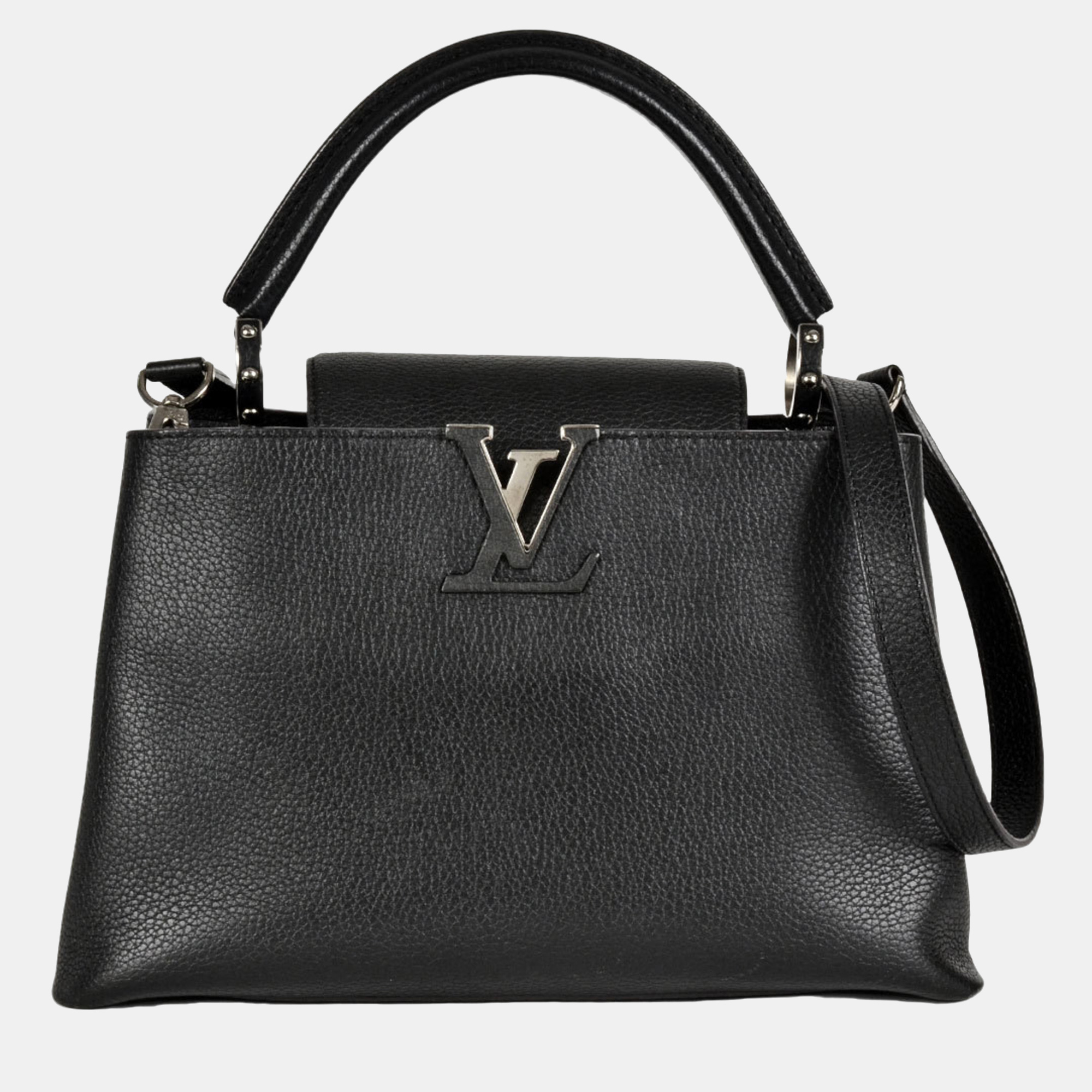

Louis Vuitton Capucines MM Black Leather Shoulder Bag