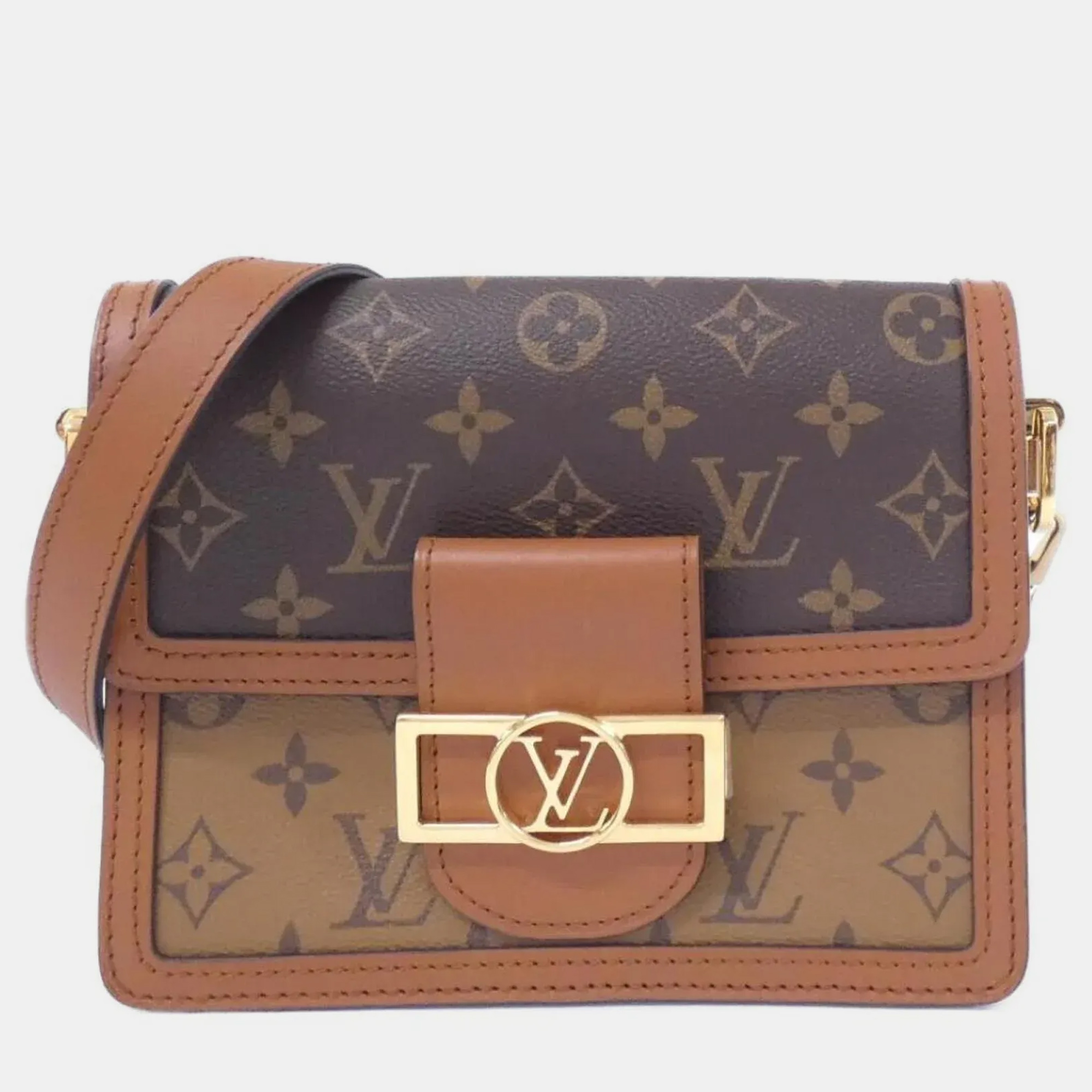 

Louis Vuitton Dauphine Mini Monogram Reverse Canvas Shoulder Bag, Brown