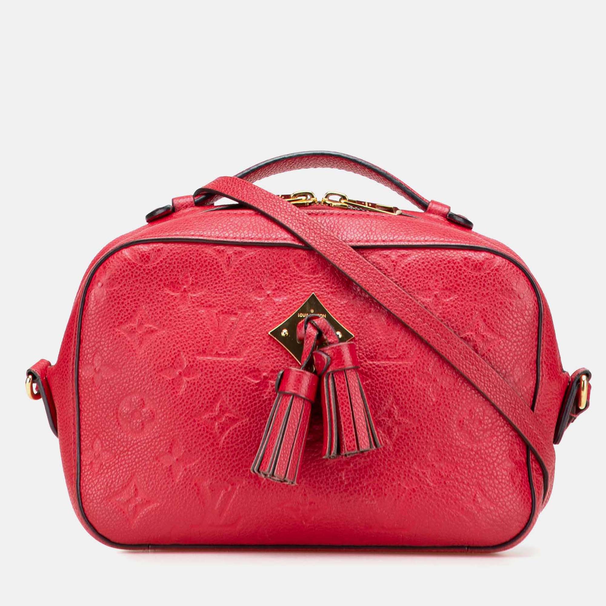 

Louis Vuitton Red Monogram Empreinte Saintonge