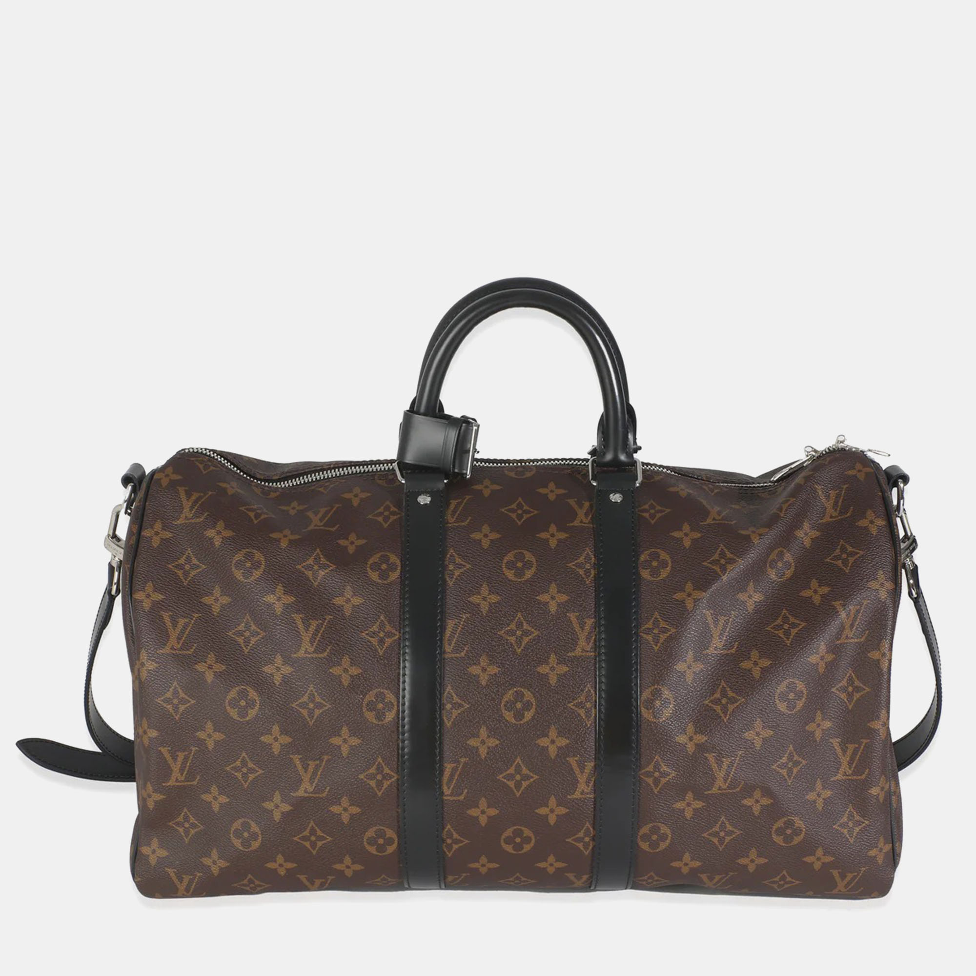 

Louis Vuitton Monogram Macassar Keepall Bandouliere 45, Brown