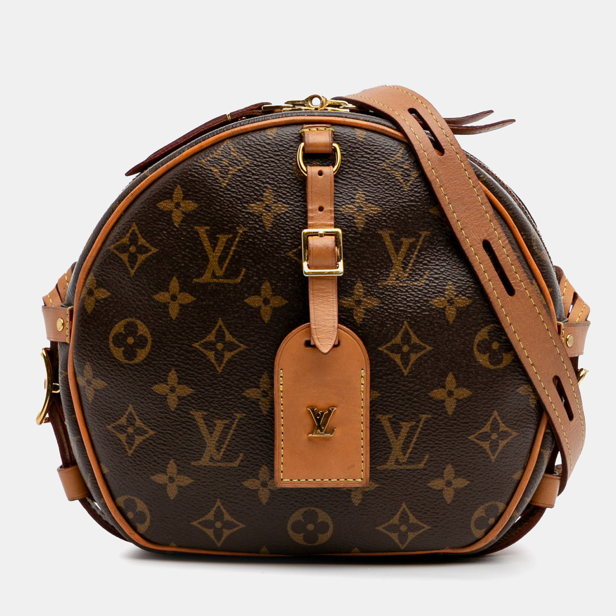 Pre-owned Louis Vuitton Brown Monogram Boite Chapeaux Souple Mm