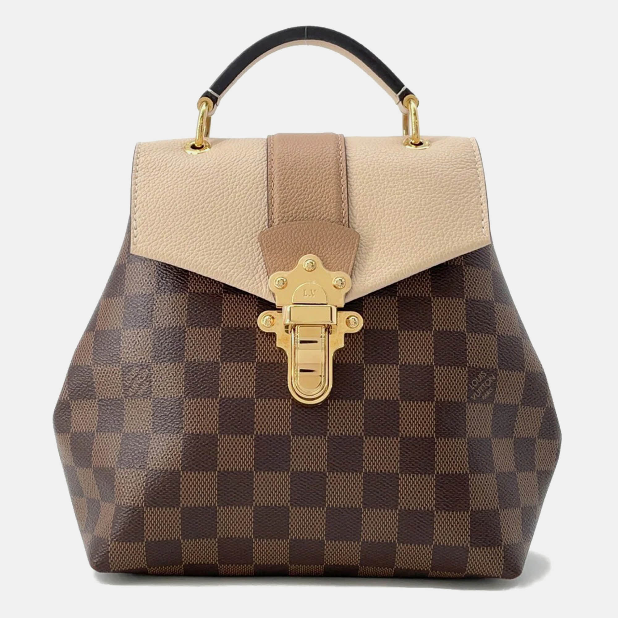 

Louis Vuitton Clapton Backpack Beige Damier Ebene Canvas