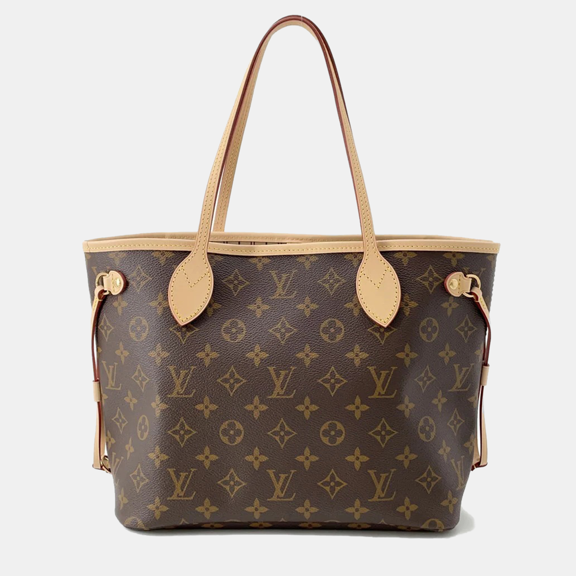 

Louis Vuitton Neverfull PM Beige Monogram Canvas Tote Bag, Brown