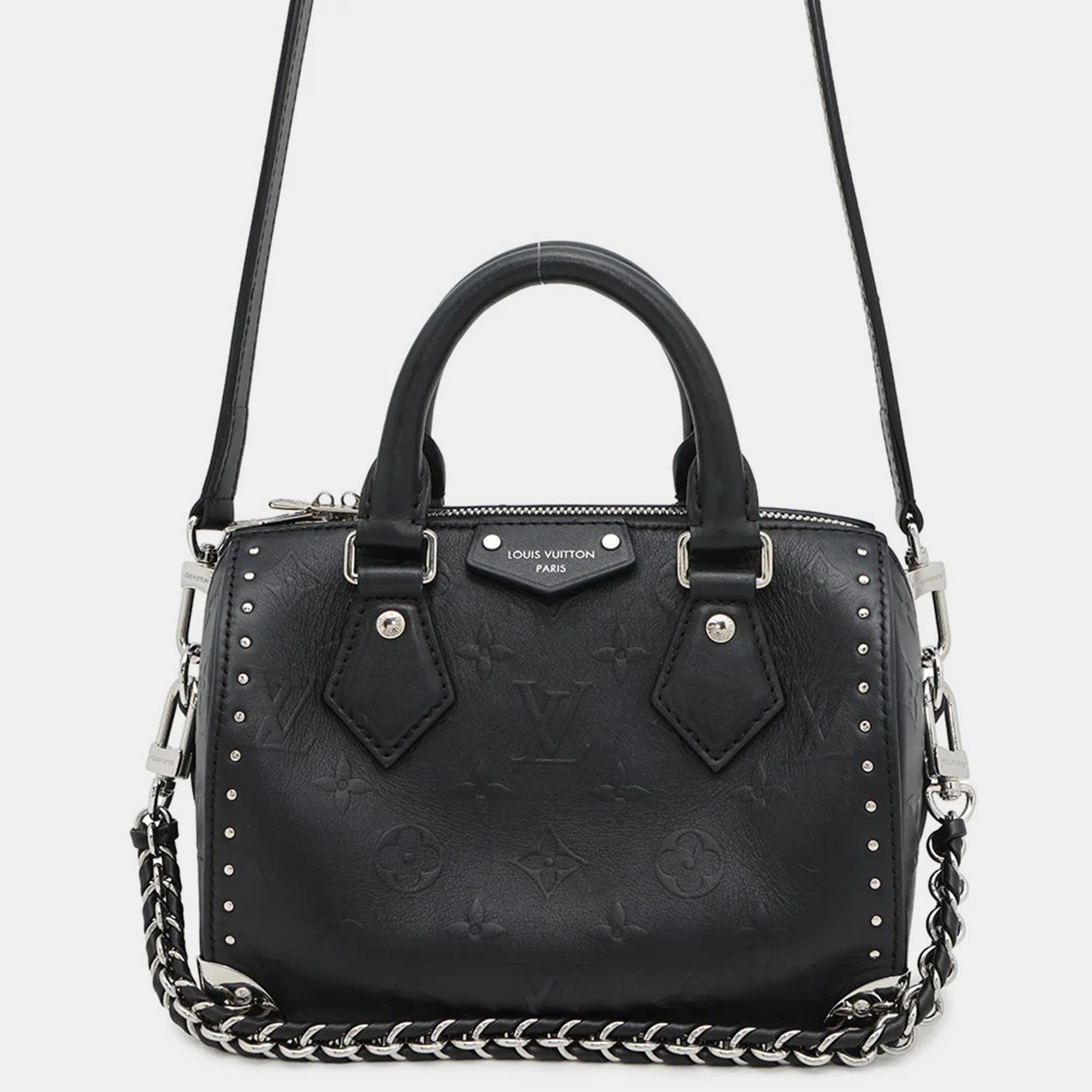 

Louis Vuitton Speedy Trunk 20 Noir Monogram Calf Leather Handbag, Black