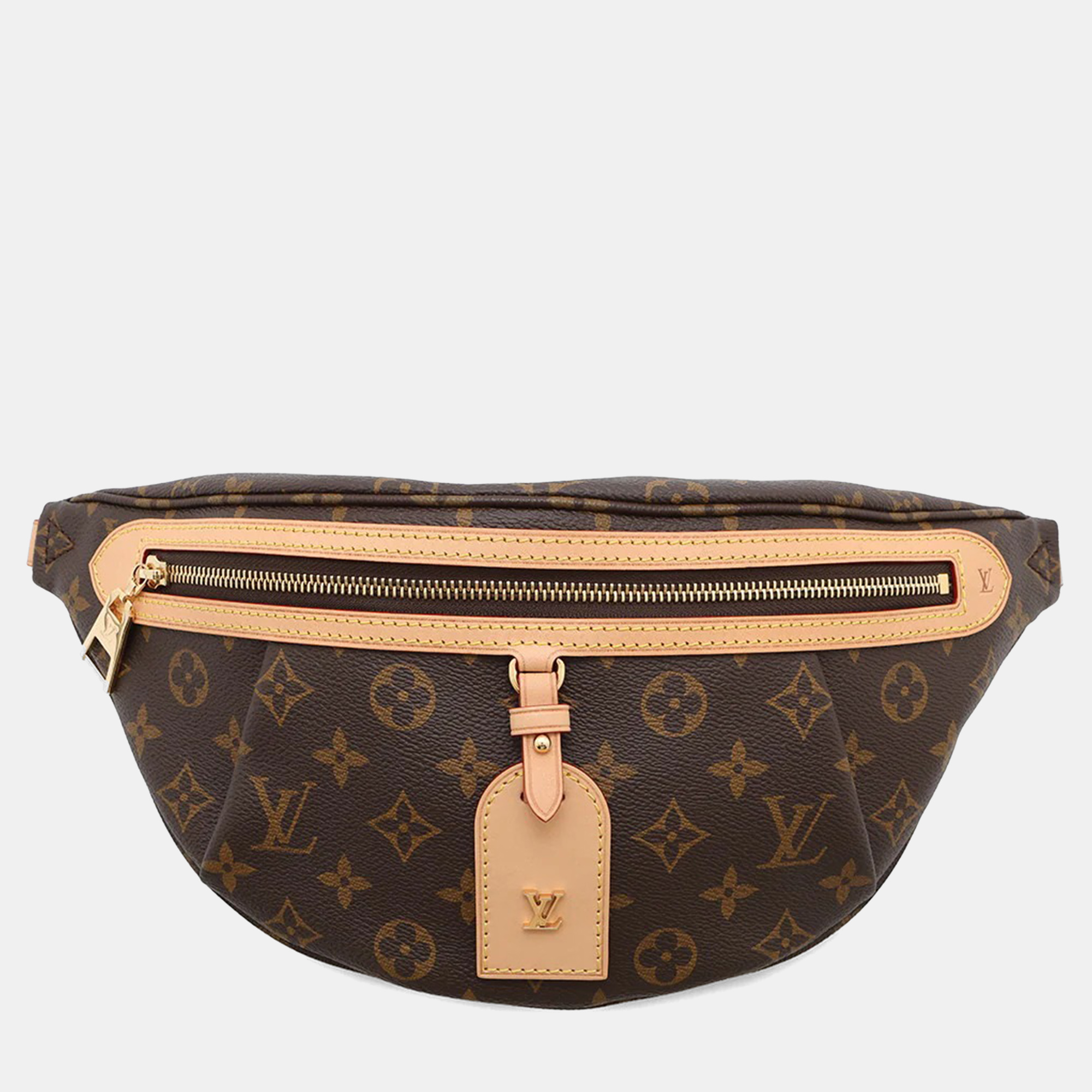 Pre-owned Louis Vuitton High Rise Ivory Monogram In Brown