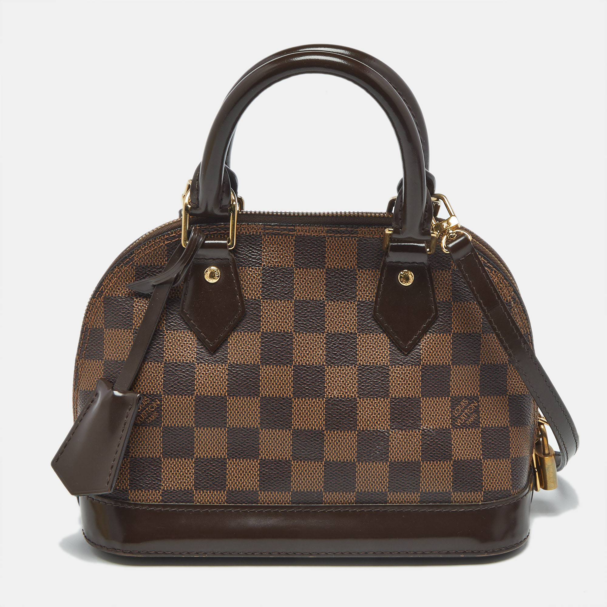 

Louis Vuitton Damier Ebene Canvas Alma BB Bag, Brown