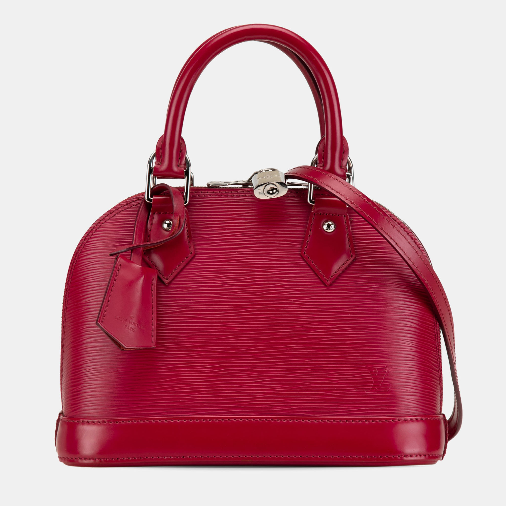 

Louis Vuitton Red Epi Alma BB Handbag