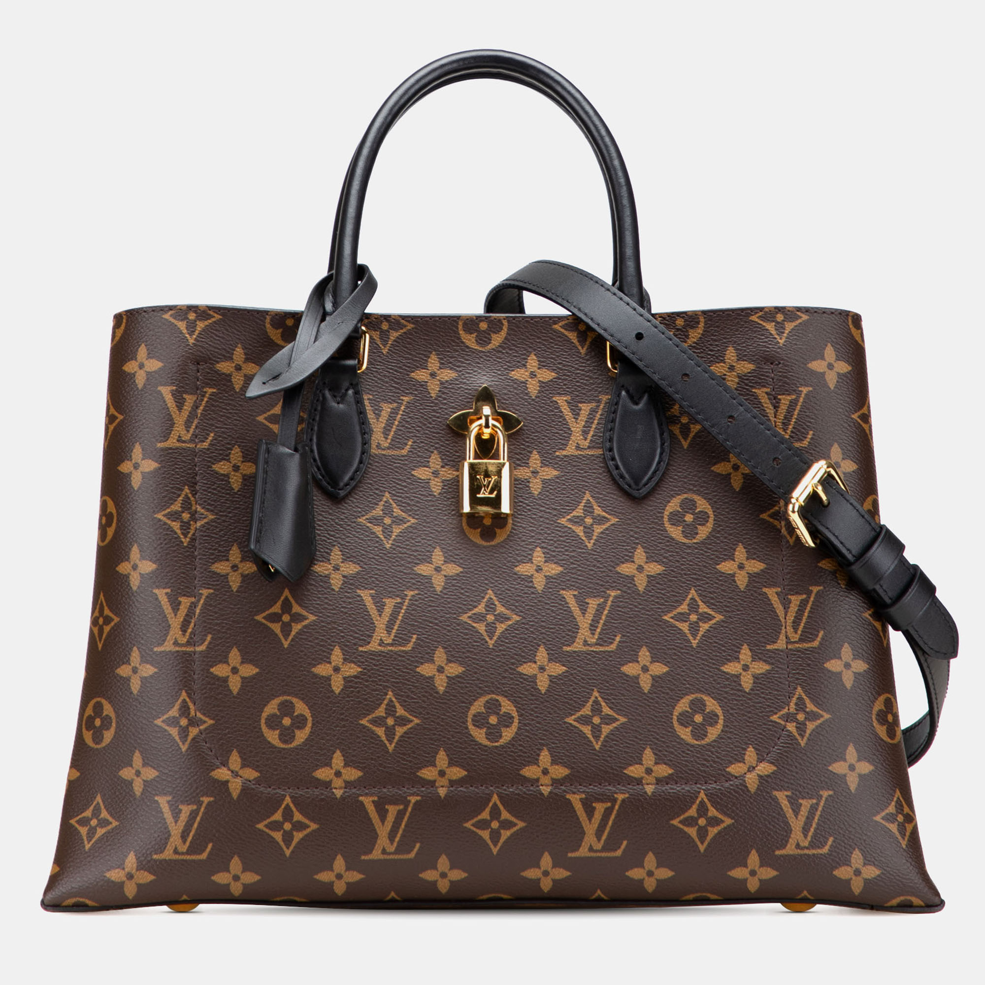 

Louis Vuitton Black/Brown Monogram Flower Tote