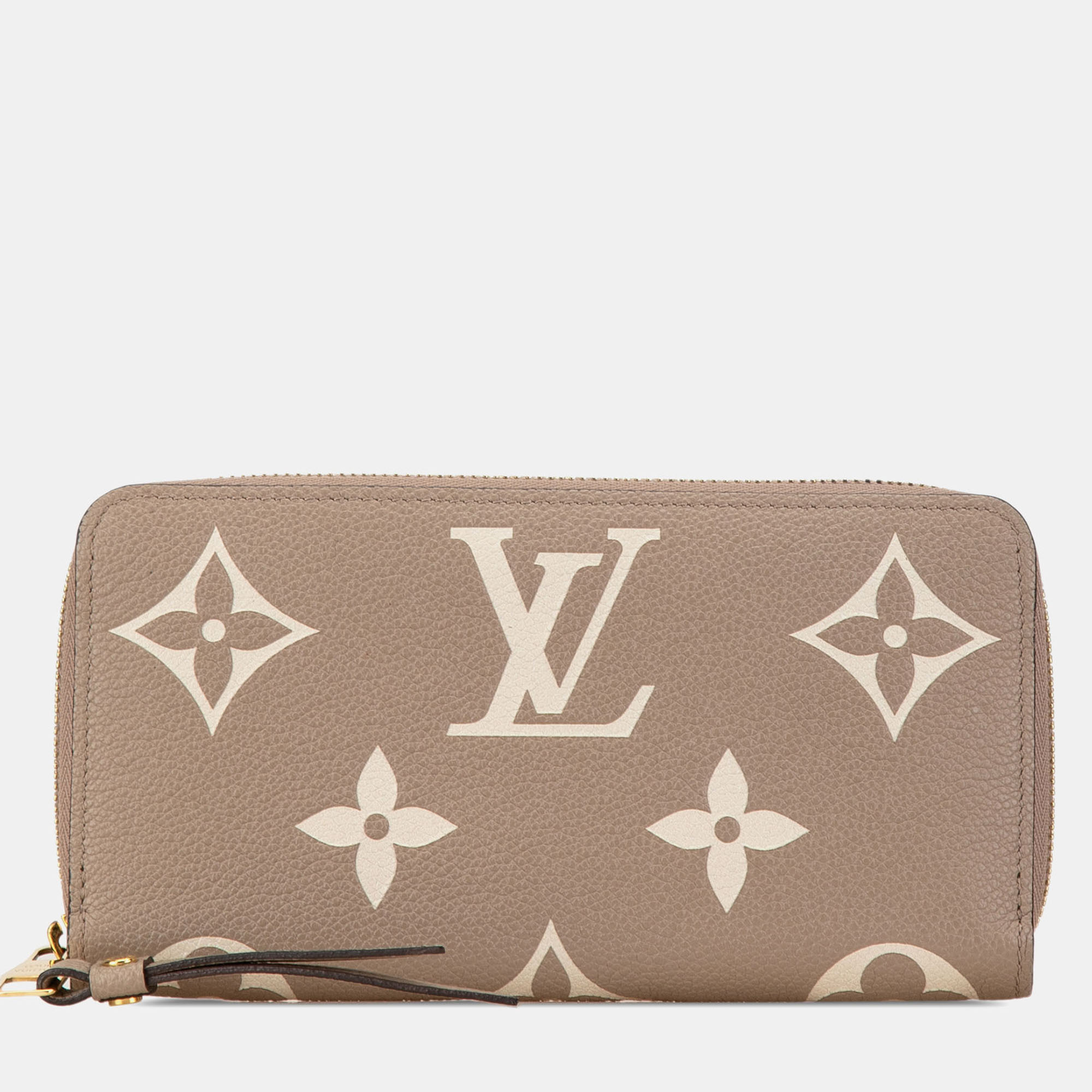 

Louis Vuitton Beige Monogram Giant Empreinte Zippy Wallet