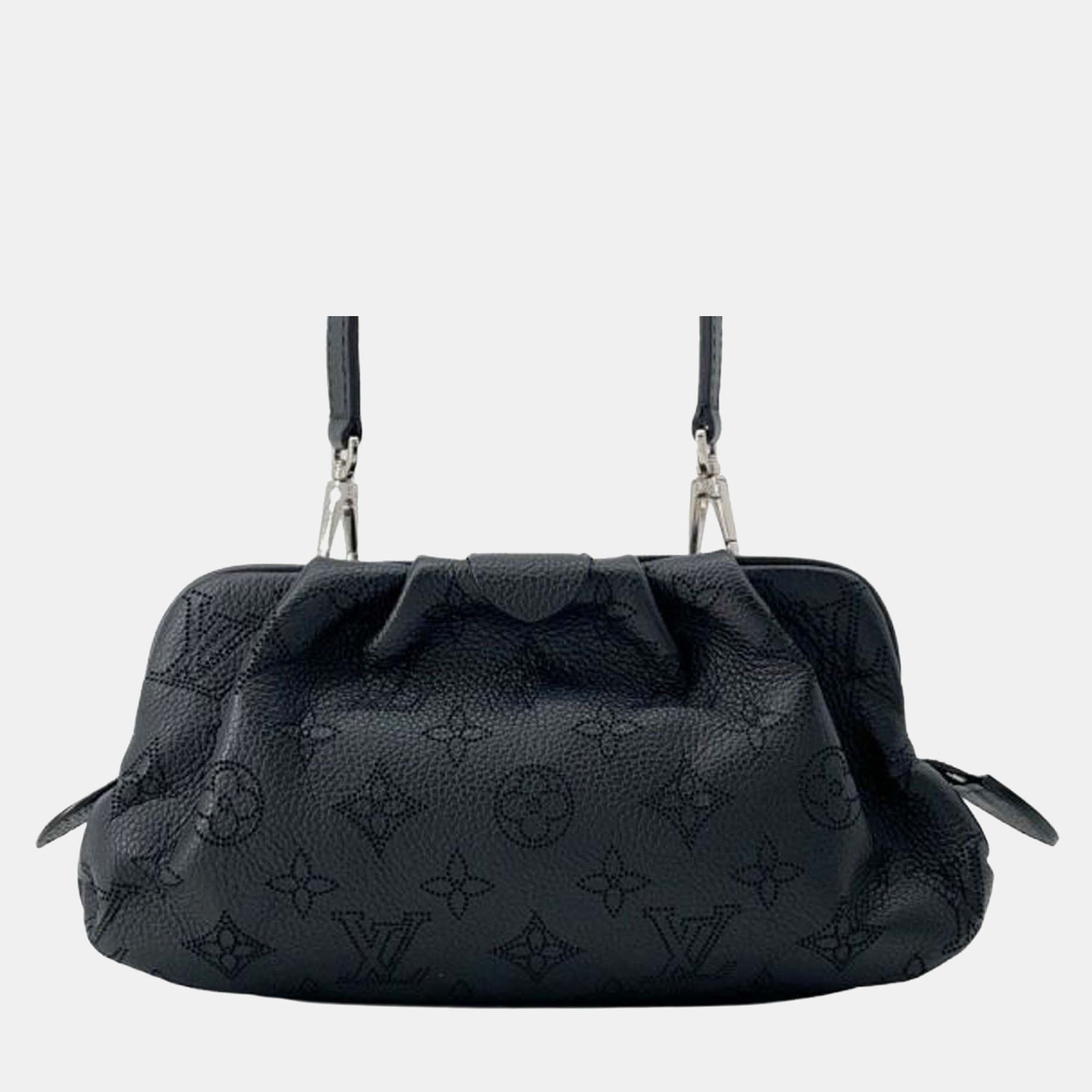 

Louis Vuitton Black Monogram Mahina Scala Mini Pouch