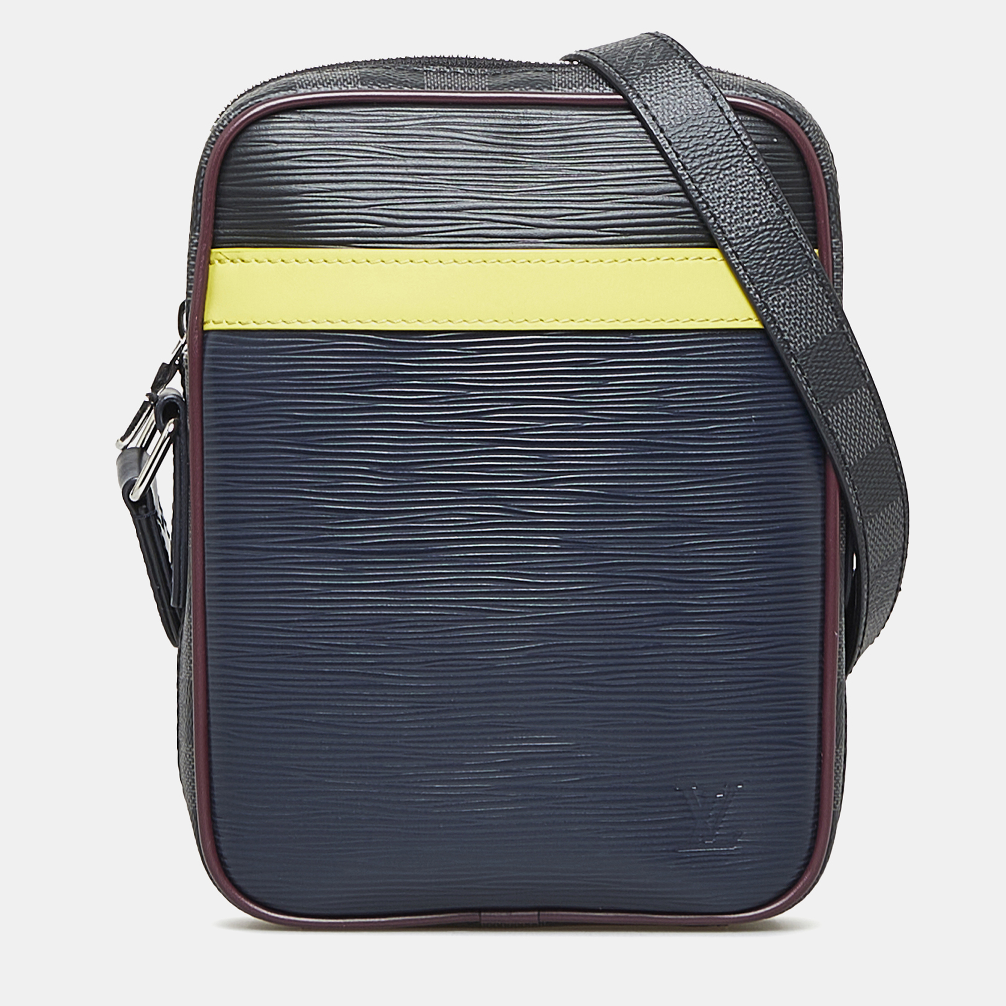 

Louis Vuitton Black Epi Damier Graphite Danube Slim