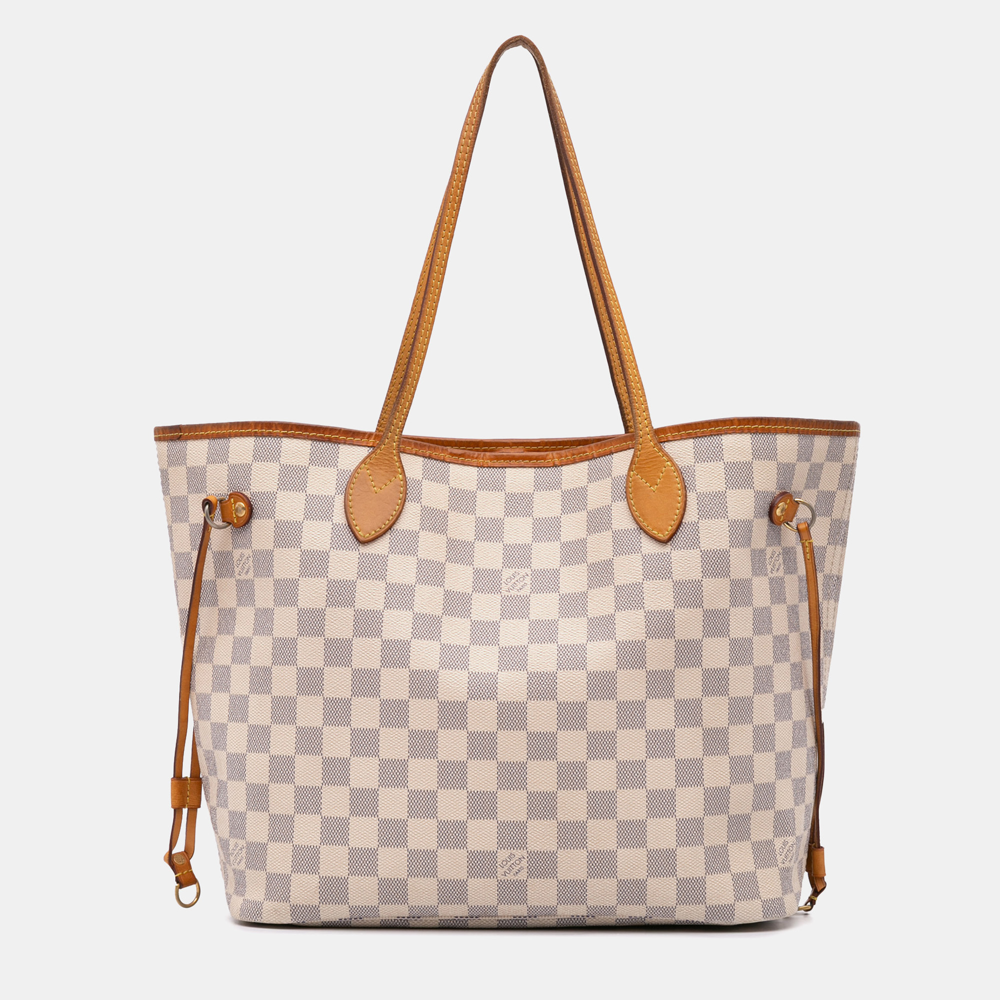 

Louis Vuitton White Damier Azur Neverfull MM