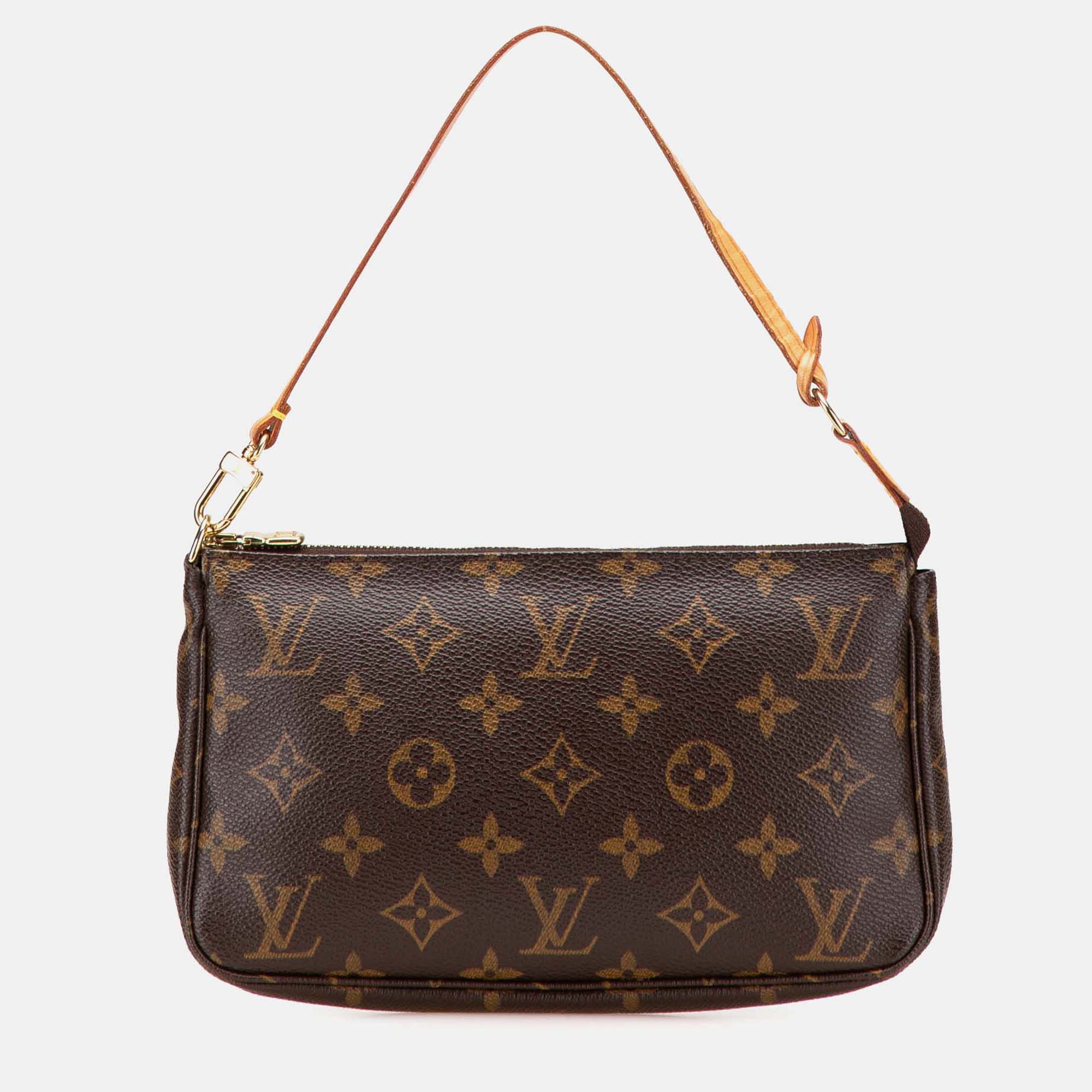 

Louis Vuitton Brown Monogram Pochette Accessoires