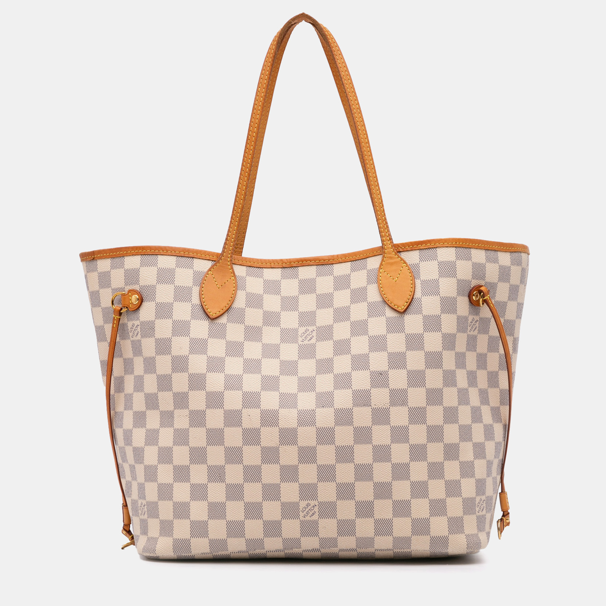 

Louis Vuitton White Damier Azur Neverfull MM