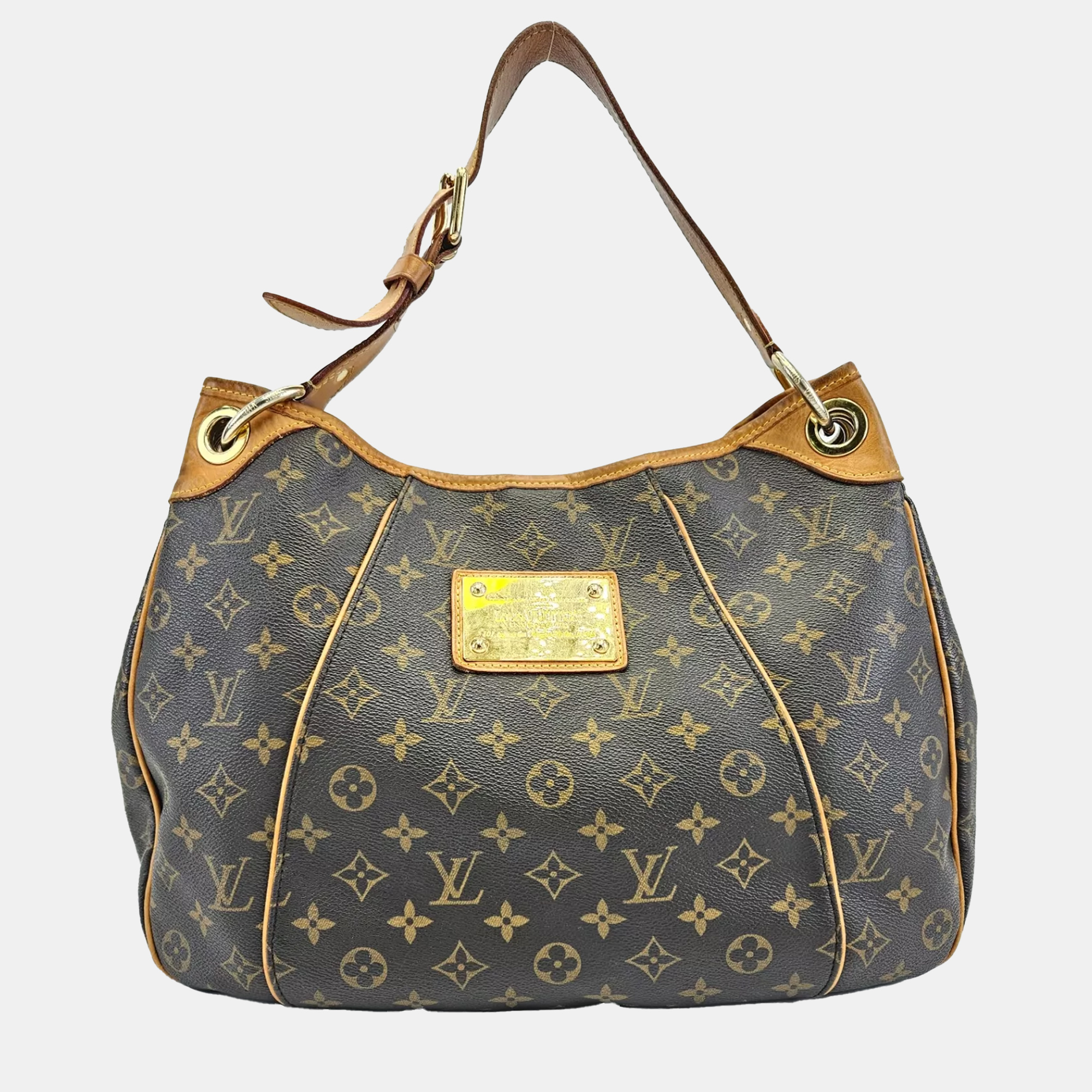 

Louis Vuitton Galliera PM Monogram Canvas Leather Shoulder Bag, Brown