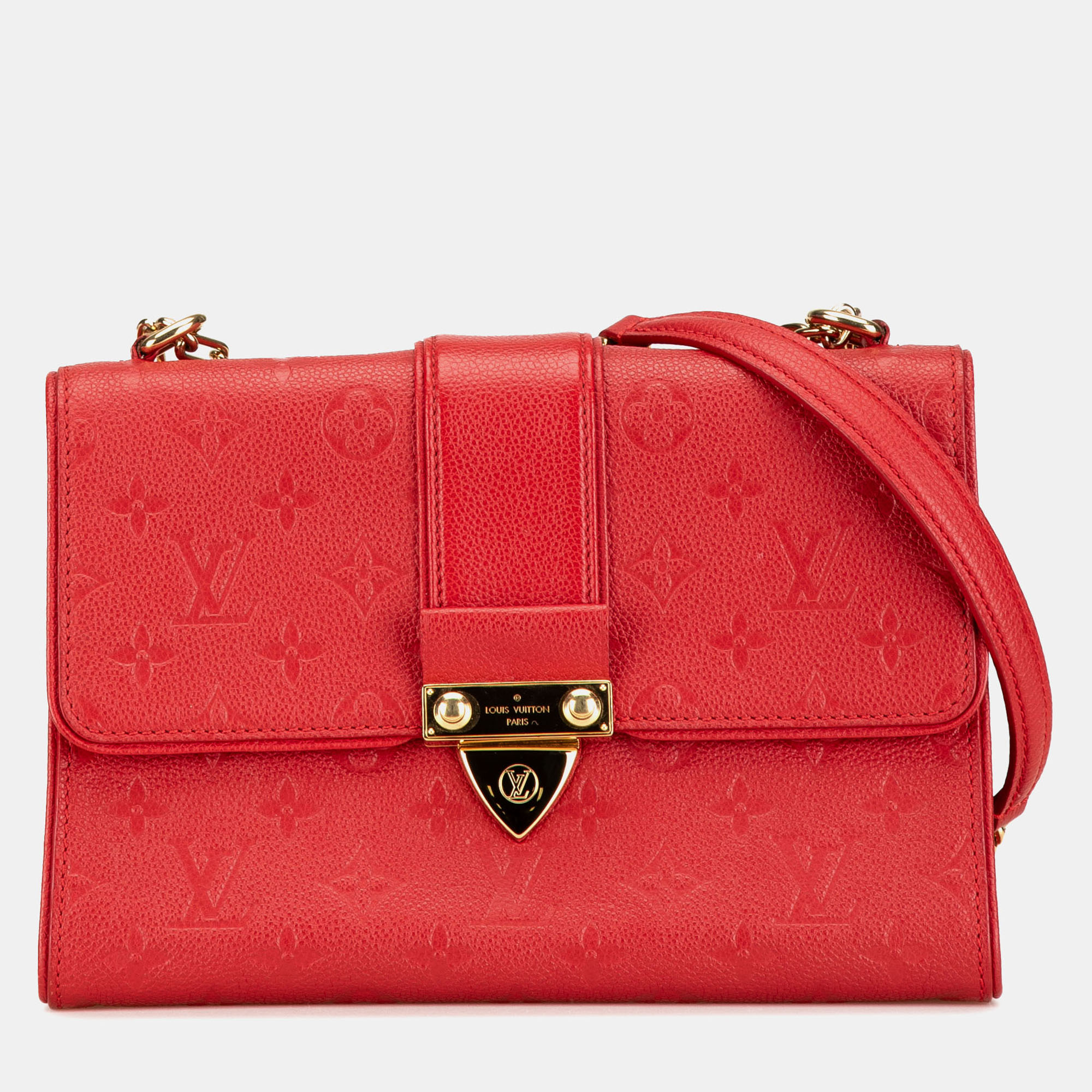 

Louis Vuitton Red Monogram Empreinte Saint Sulpice BB Bag