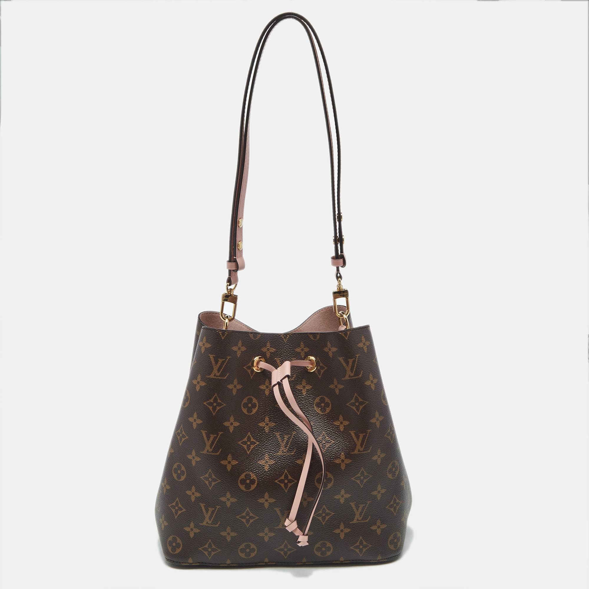 

Louis Vuitton Rose Poudre Monogram Canvas NeoNoe Bag, Pink