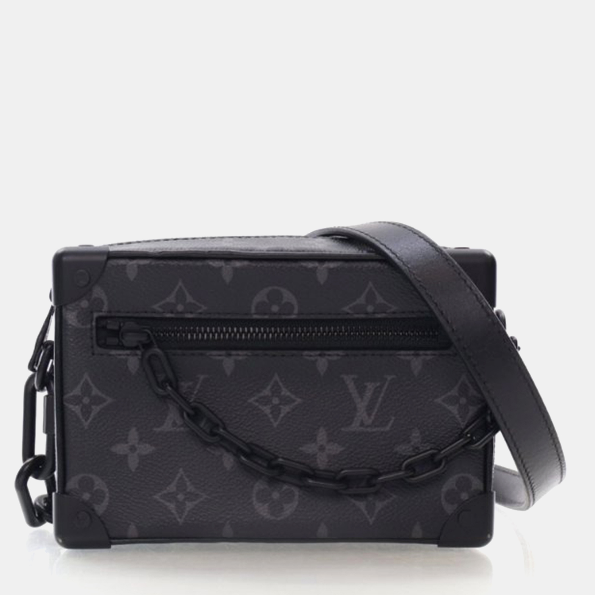 

Louis Vuitton Soft Trunk Monogram Eclipse Canvas Shoulder Bag, Black