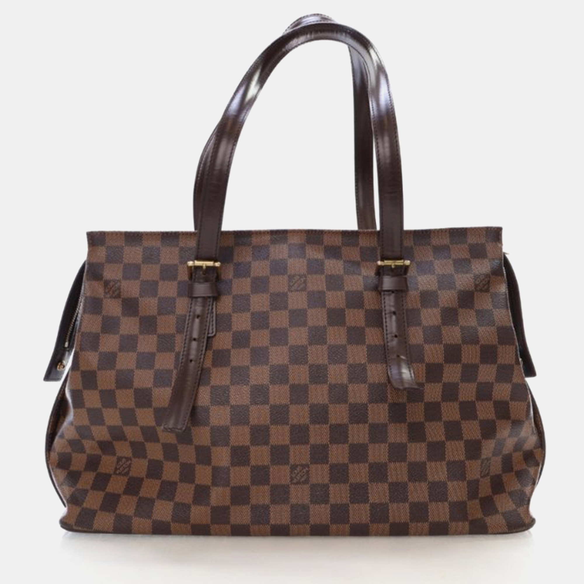 

Louis Vuitton Chelsea Brown Damier Ebene Coated Canvas Tote Bag