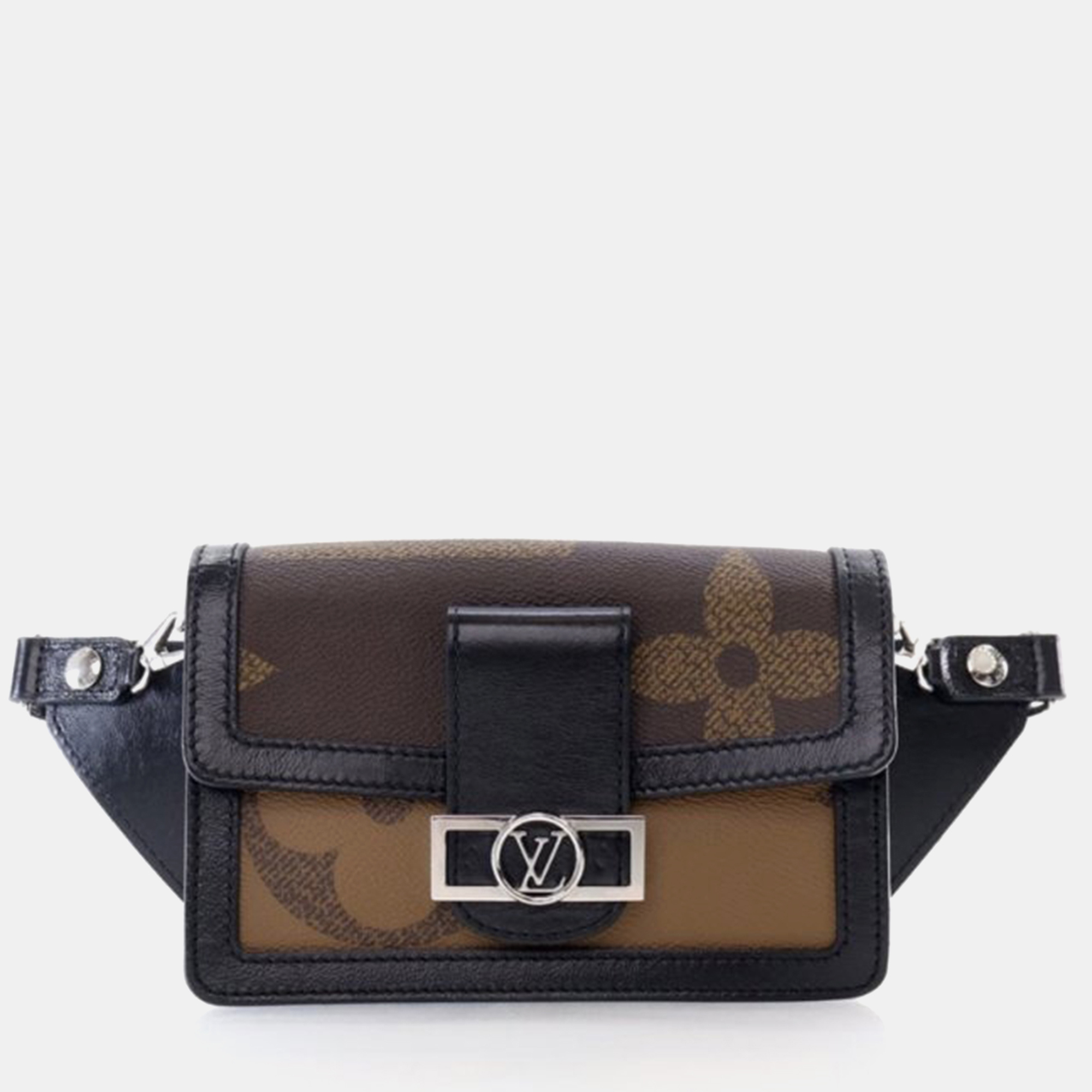 Pre-owned Louis Vuitton Monogram Dauphine Belt Bag In Brown