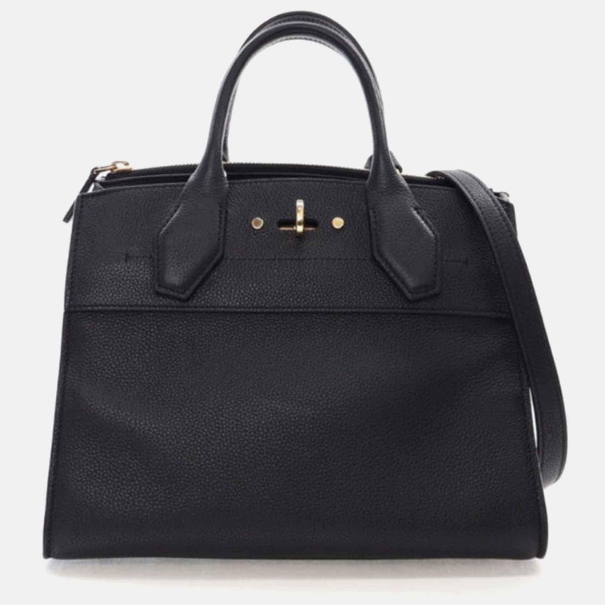 

Louis Vuitton City Steamer PM Black Calfskin Tote Bag