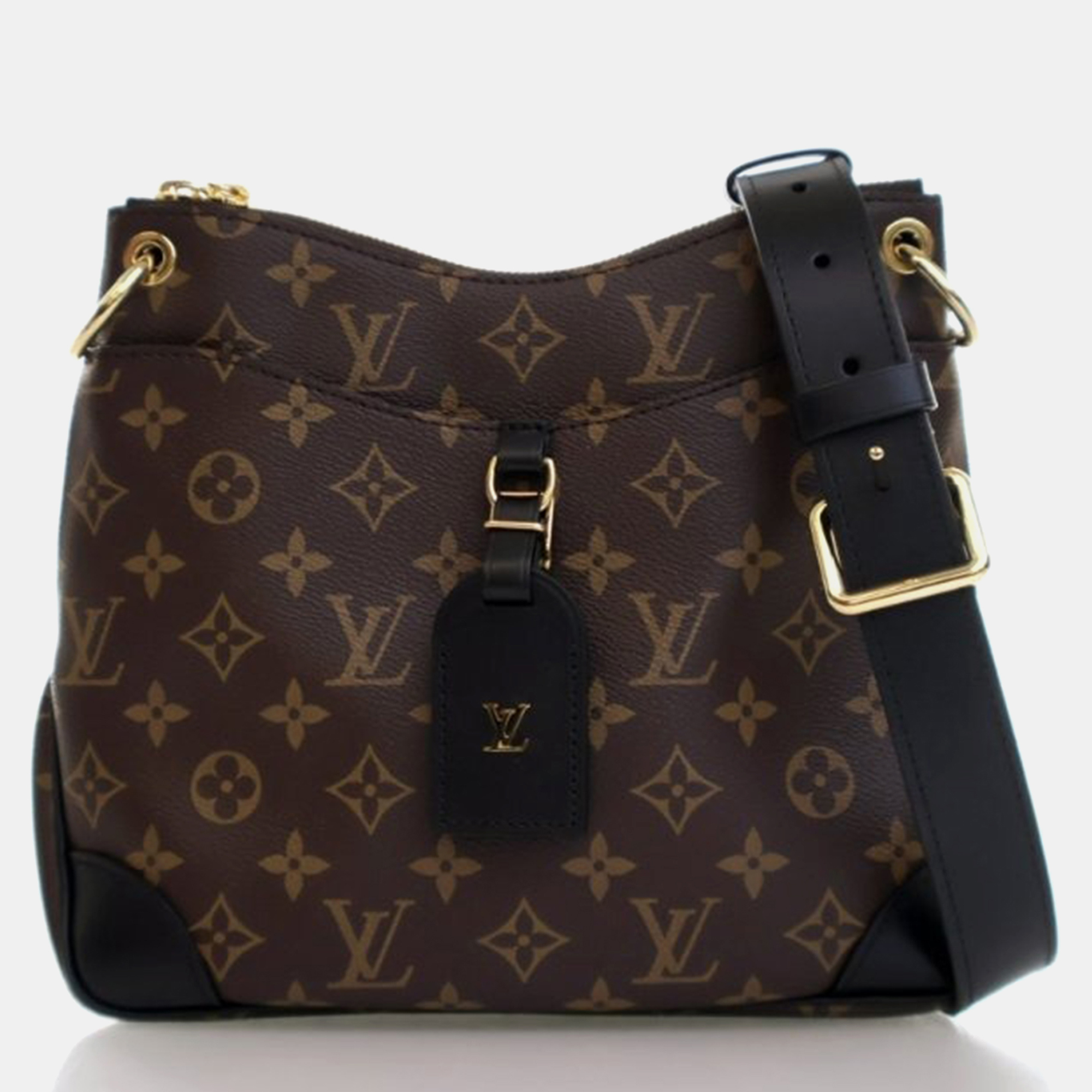 

Louis Vuitton Odeon PM Black Monogram Calfskin Shoulder Bag, Brown