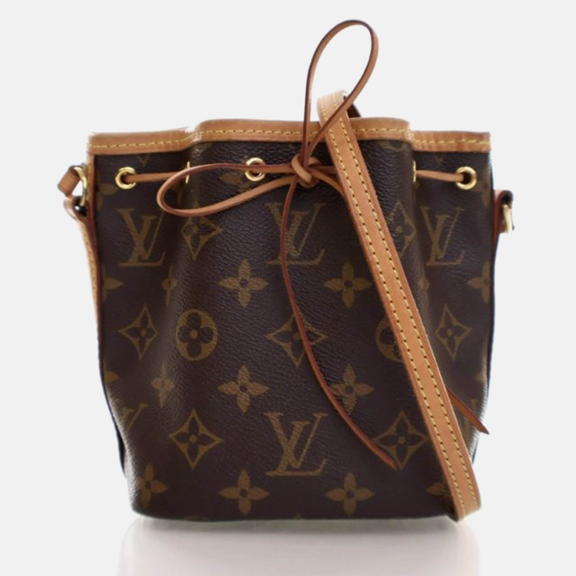 

Louis Vuitton Nano Noe Brown Monogram Coated Canvas Shoulder Bag