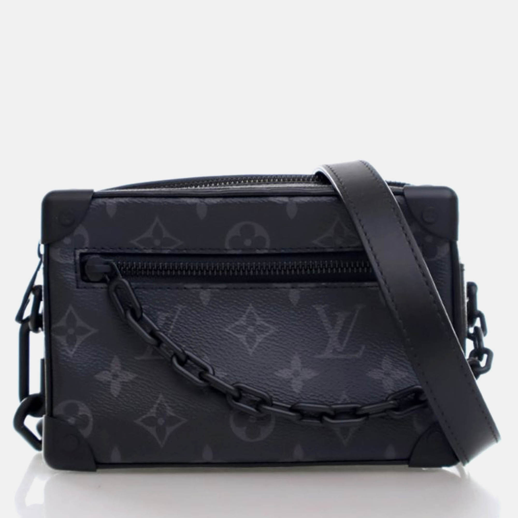 

Louis Vuitton Soft Trunk Monogram Eclipse Canvas Crossbody Bag, Black