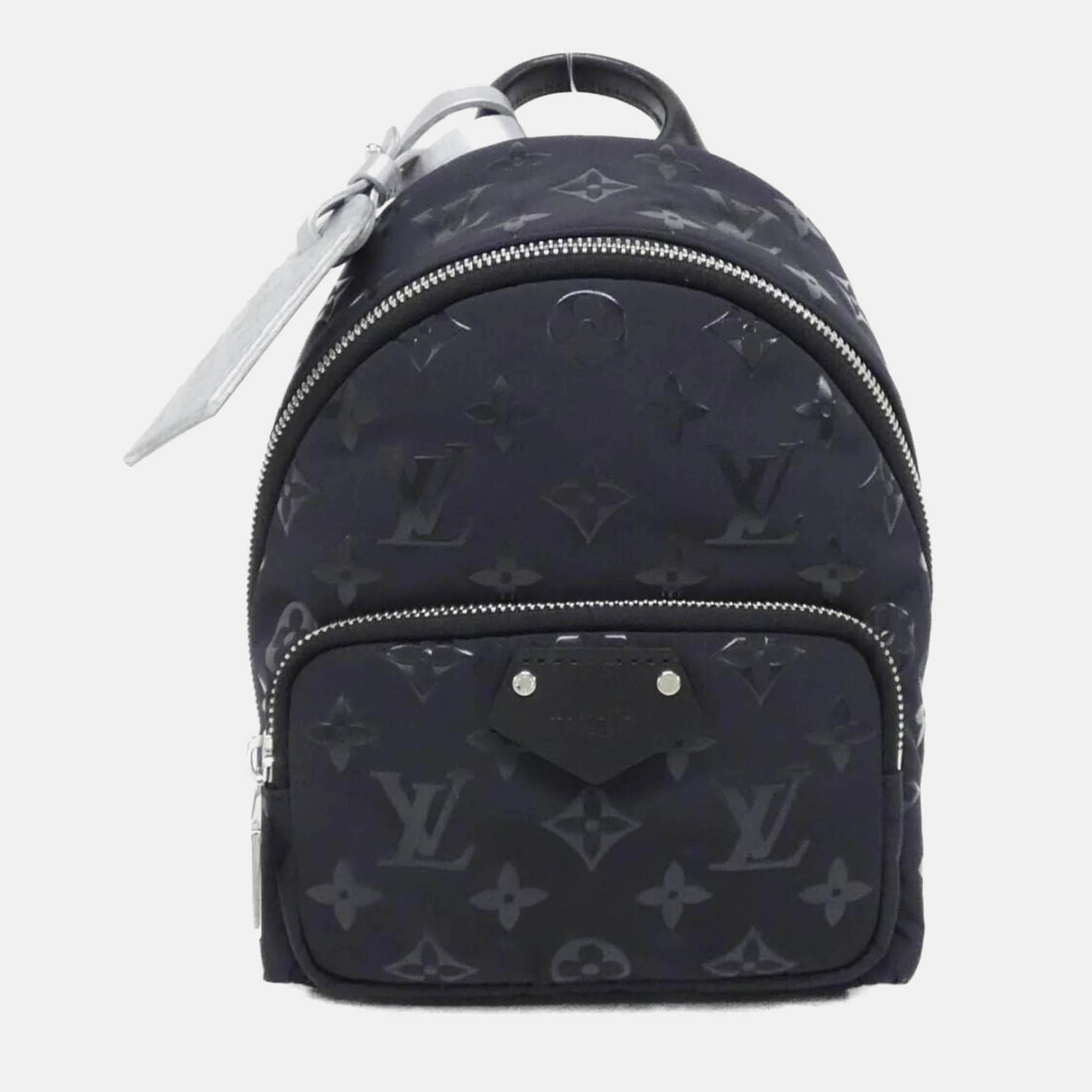 

Louis Vuitton Monogram Nylon LV Snow Palm Springs Mini Backpack, Black