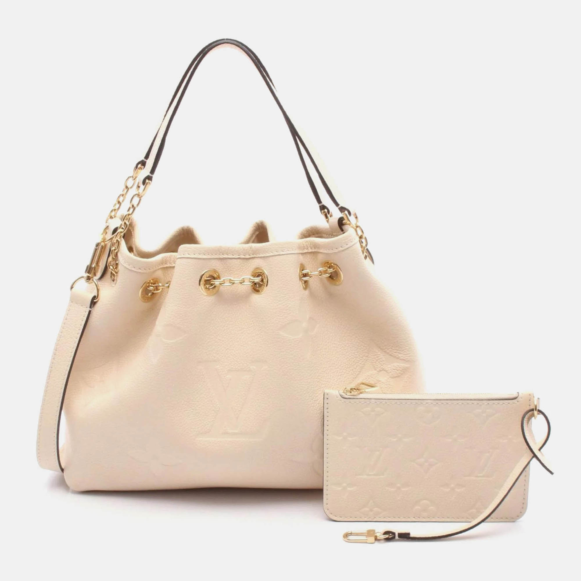 

Louis Vuitton Bundle Ivory Monogram Empreinte Leather Handbag, Cream