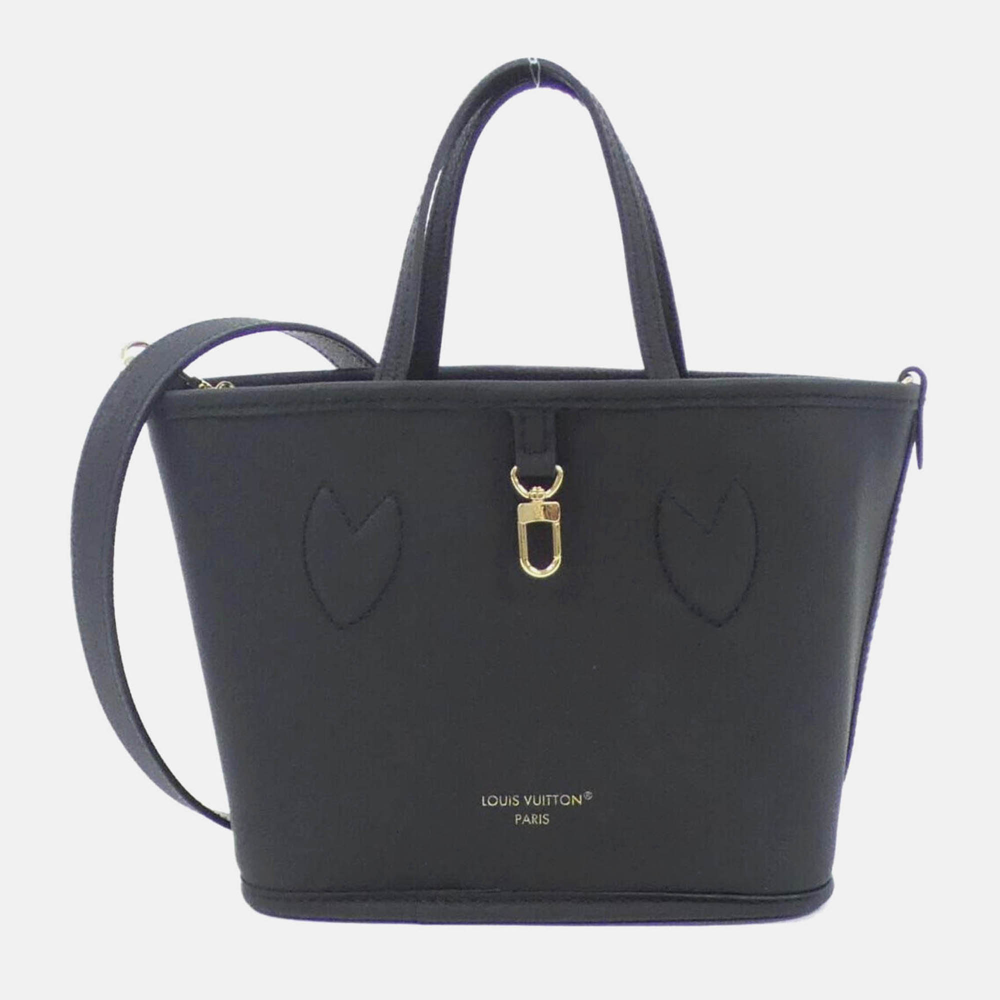 

Louis Vuitton Neverfull Inside Out BB Monogram Coated Canvas Handbag, Black