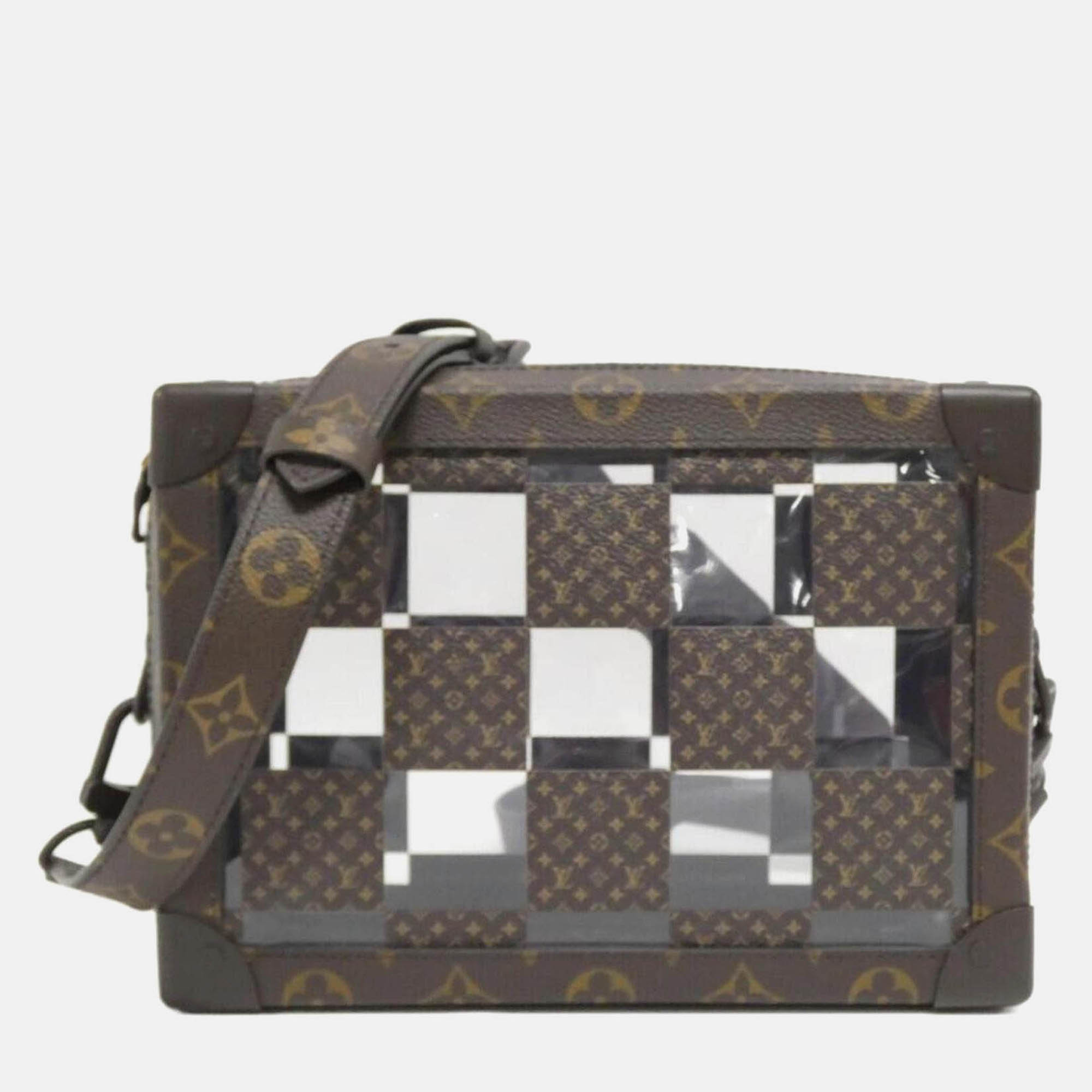 

Louis Vuitton Chess Slim Soft Trunk Monogram Shoulder Bag, Brown