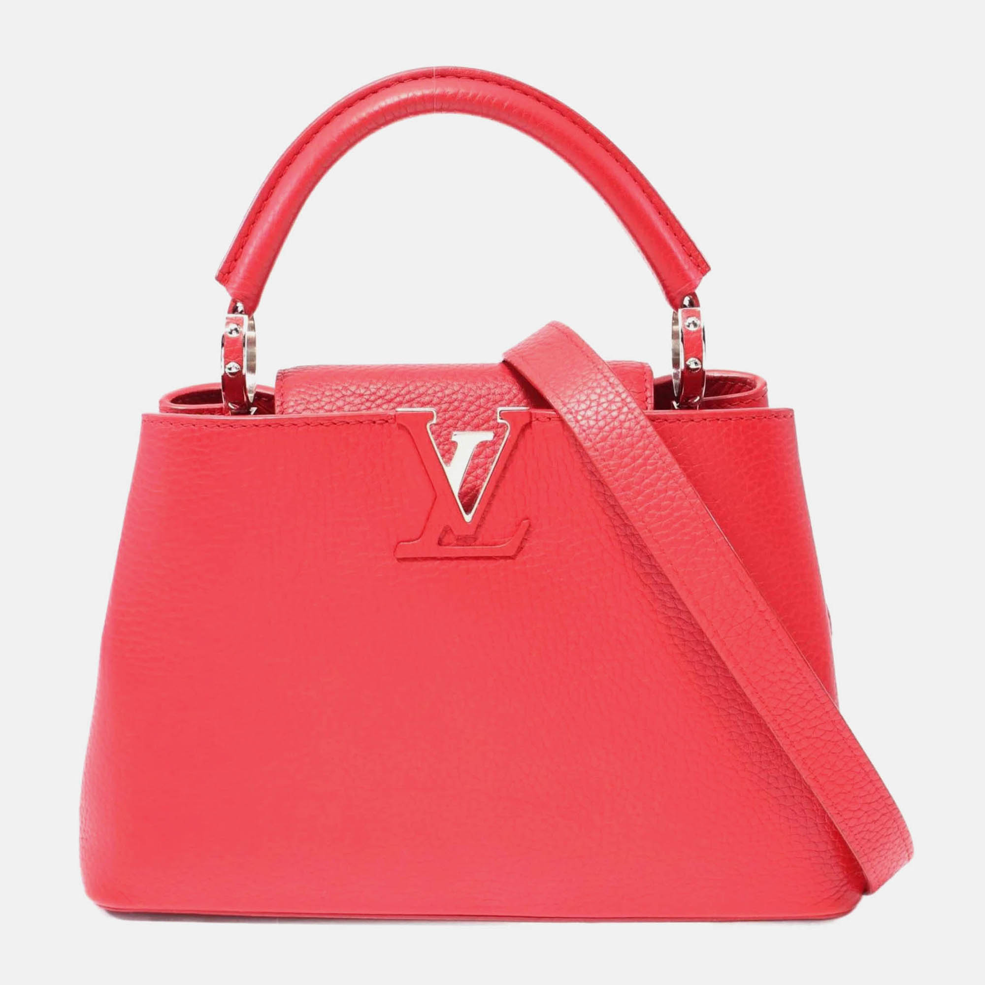 

Louis Vuitton Capucines BB Red Taurillon Leather Handbag