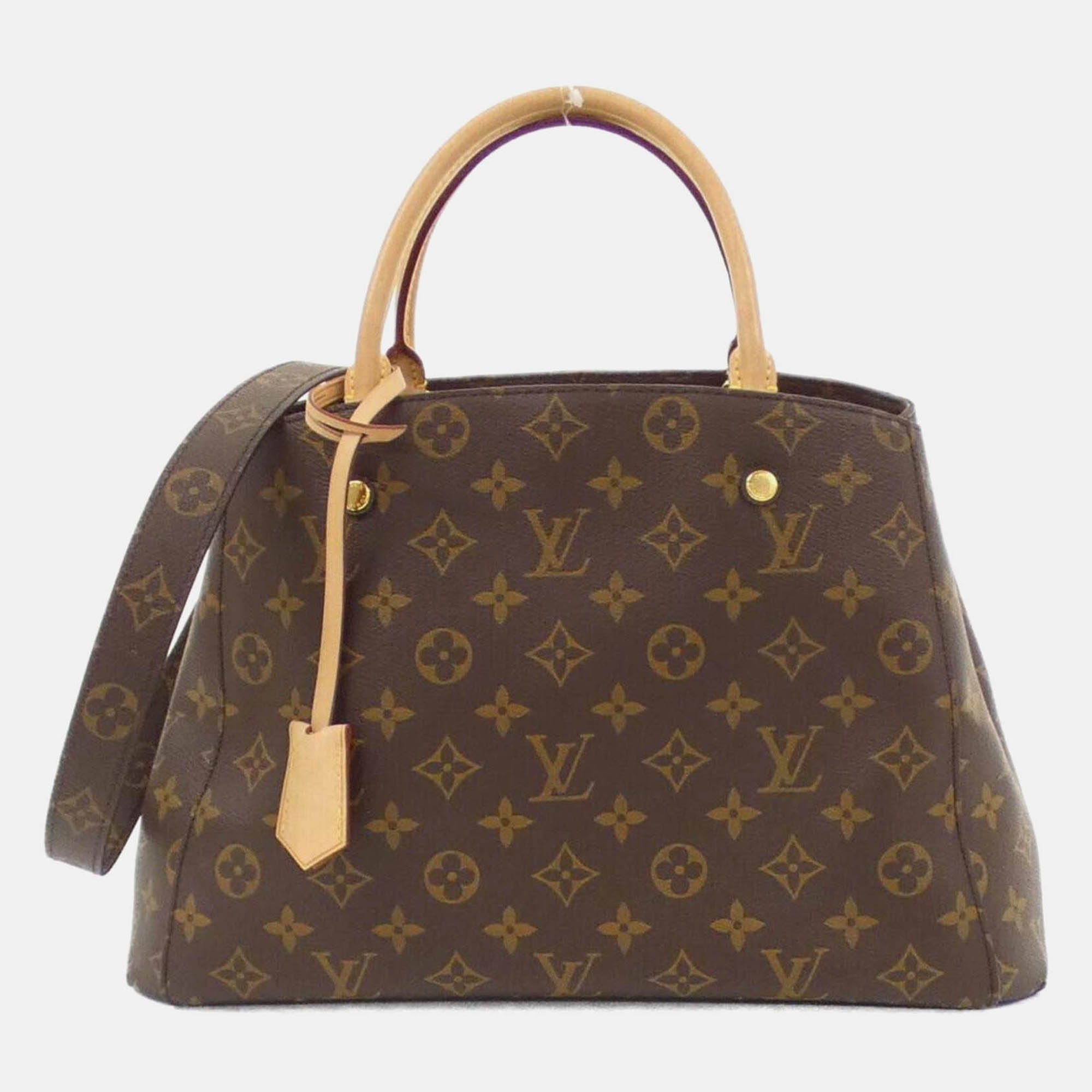 

Louis Vuitton Montaigne MM Monogram Handbag, Brown