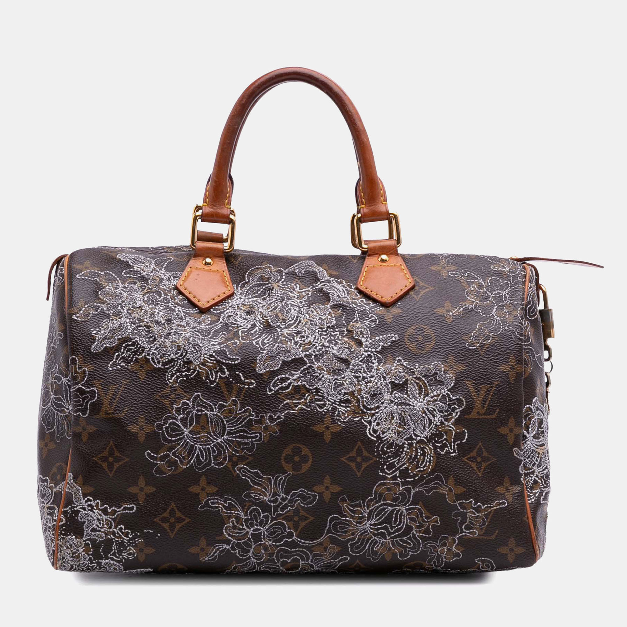 

Louis Vuitton Brown Monogram Dentelle Speedy 30 Bag