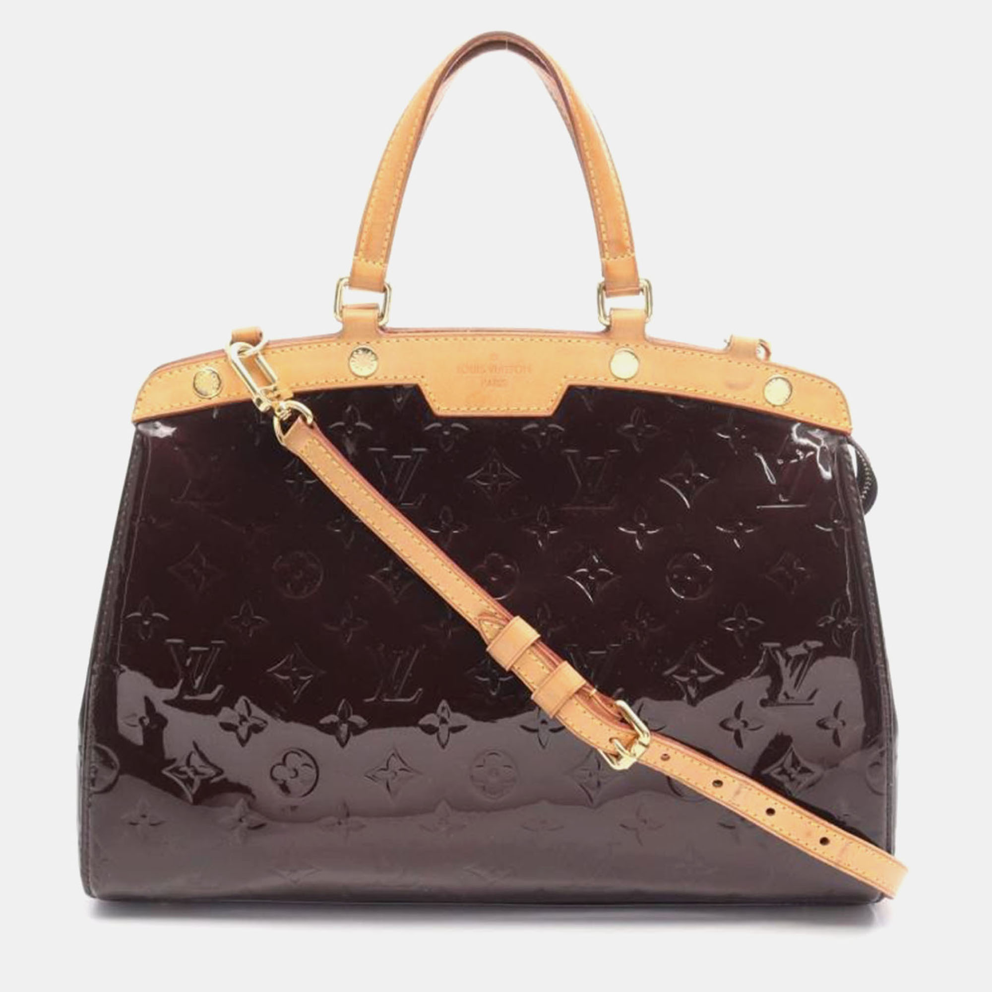 

Louis Vuitton Blair MM Amarante Monogram Vernis Leather Shoulder Bag, Brown
