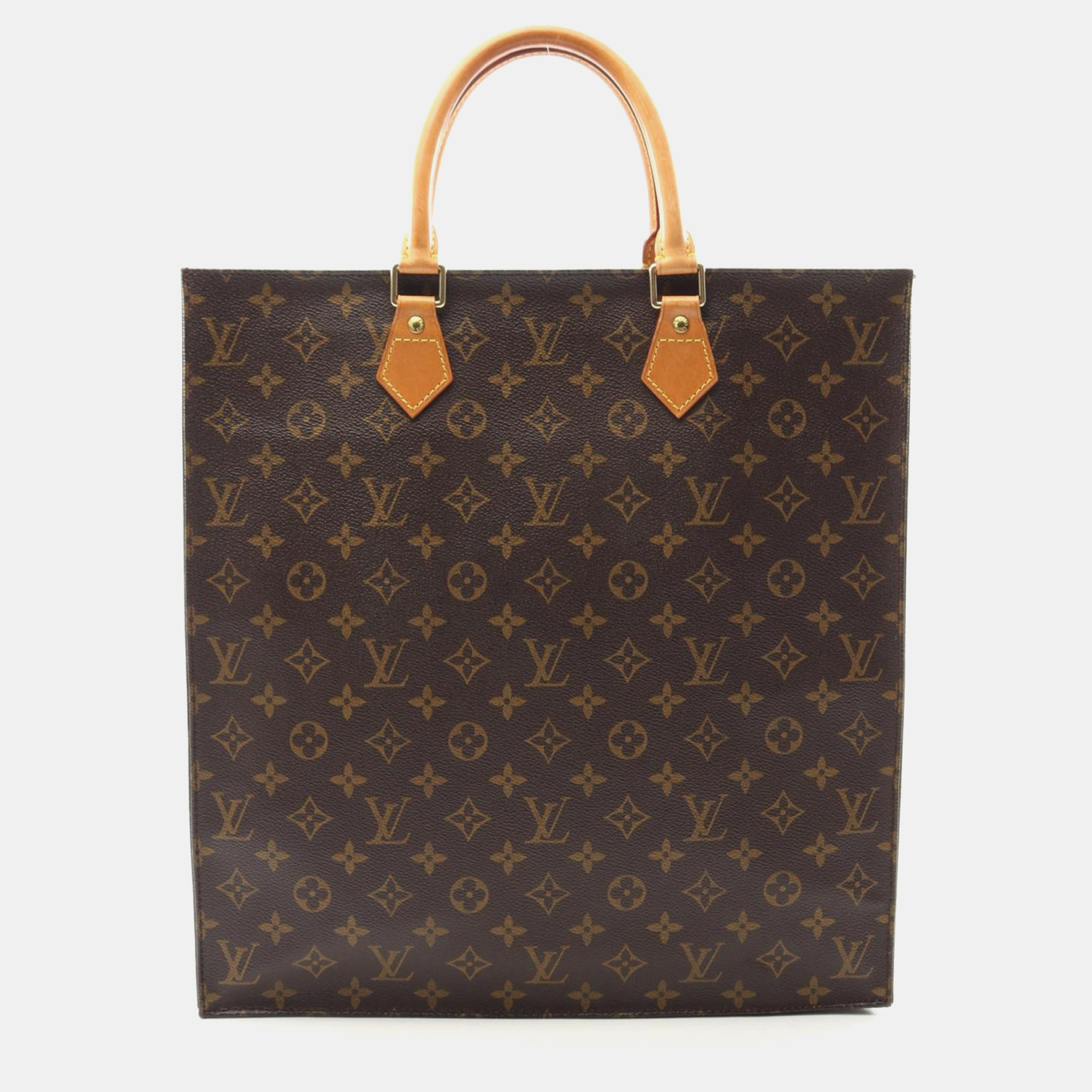 

Louis Vuitton Sac Plat Brown Monogram Canvas Tote Bag