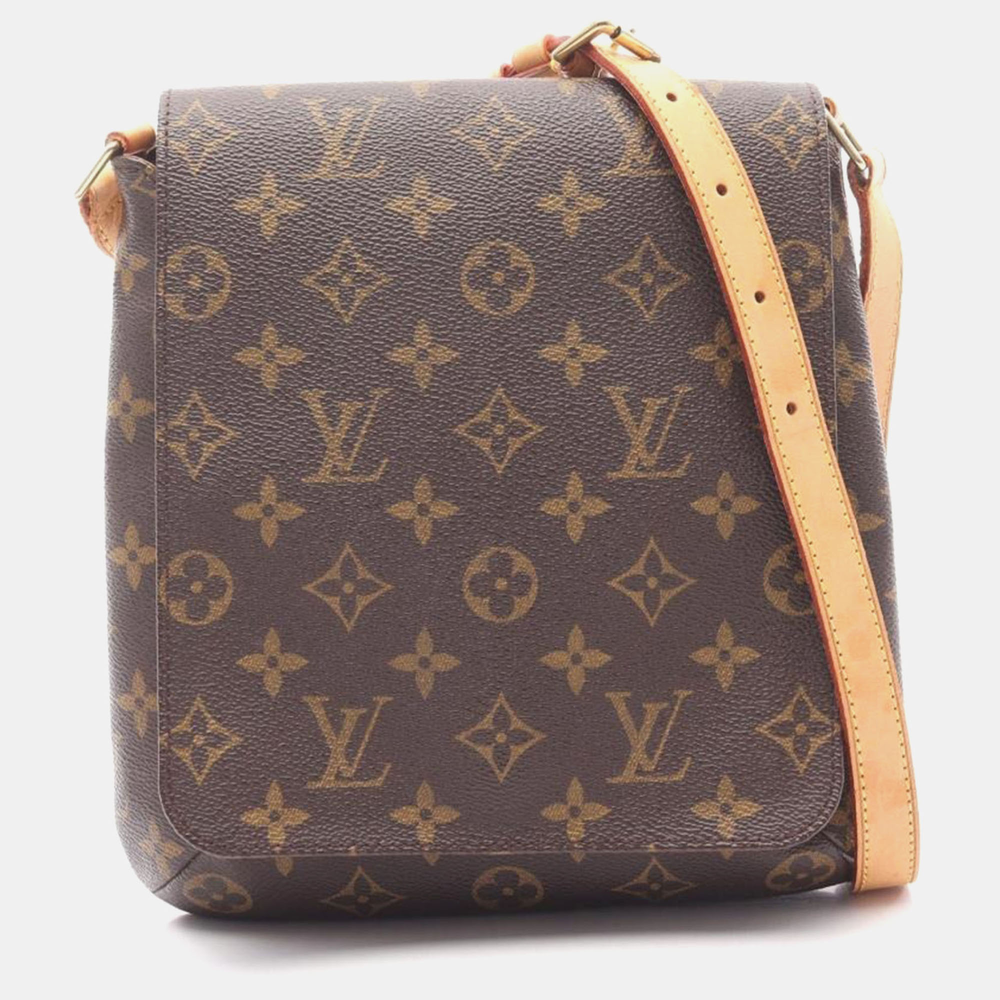 Pre-owned Louis Vuitton Musette Salsa Short Strap Monogram In Brown