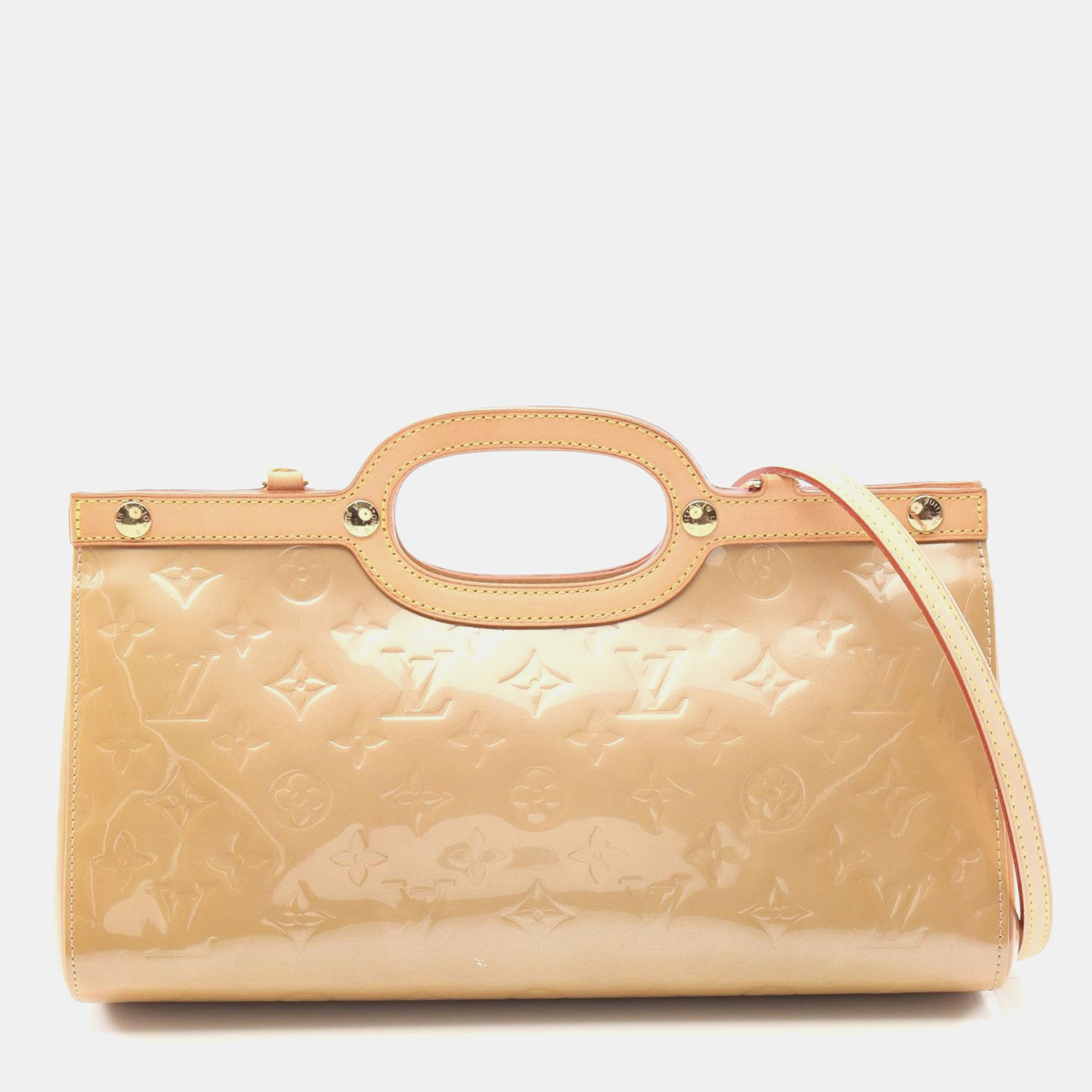 

Louis Vuitton Roxbury Drive Noisette Monogram Vernis Leather Shoulder Bag, Beige