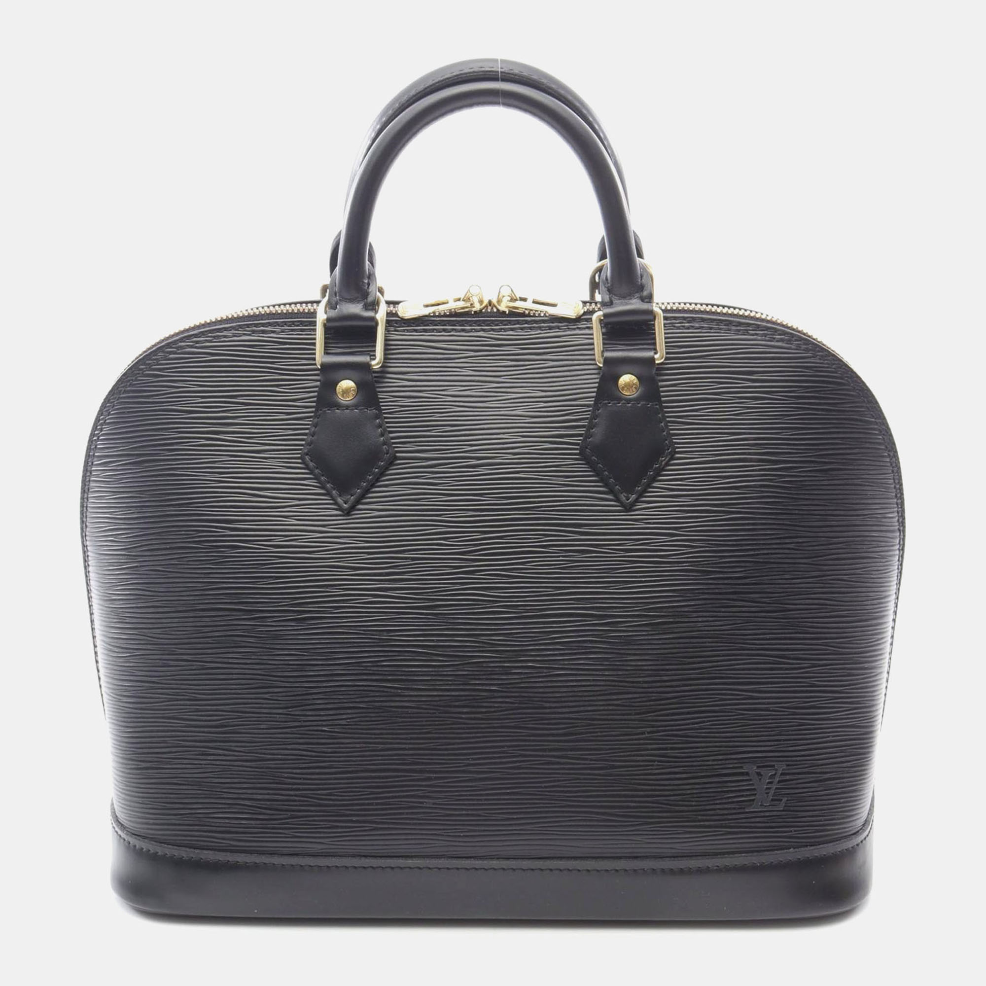 

Louis Vuitton Alma Black Epi Leather Top Handle Bag