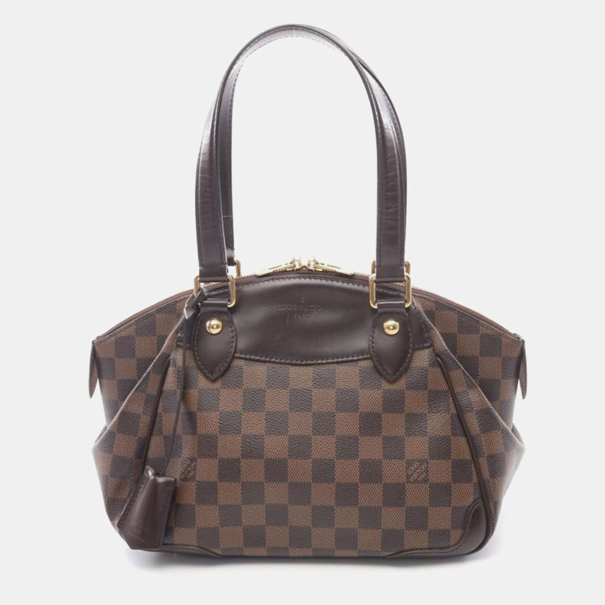 

Louis Vuitton Verona PM Brown Damier Ebene Canvas Leather Shoulder Bag