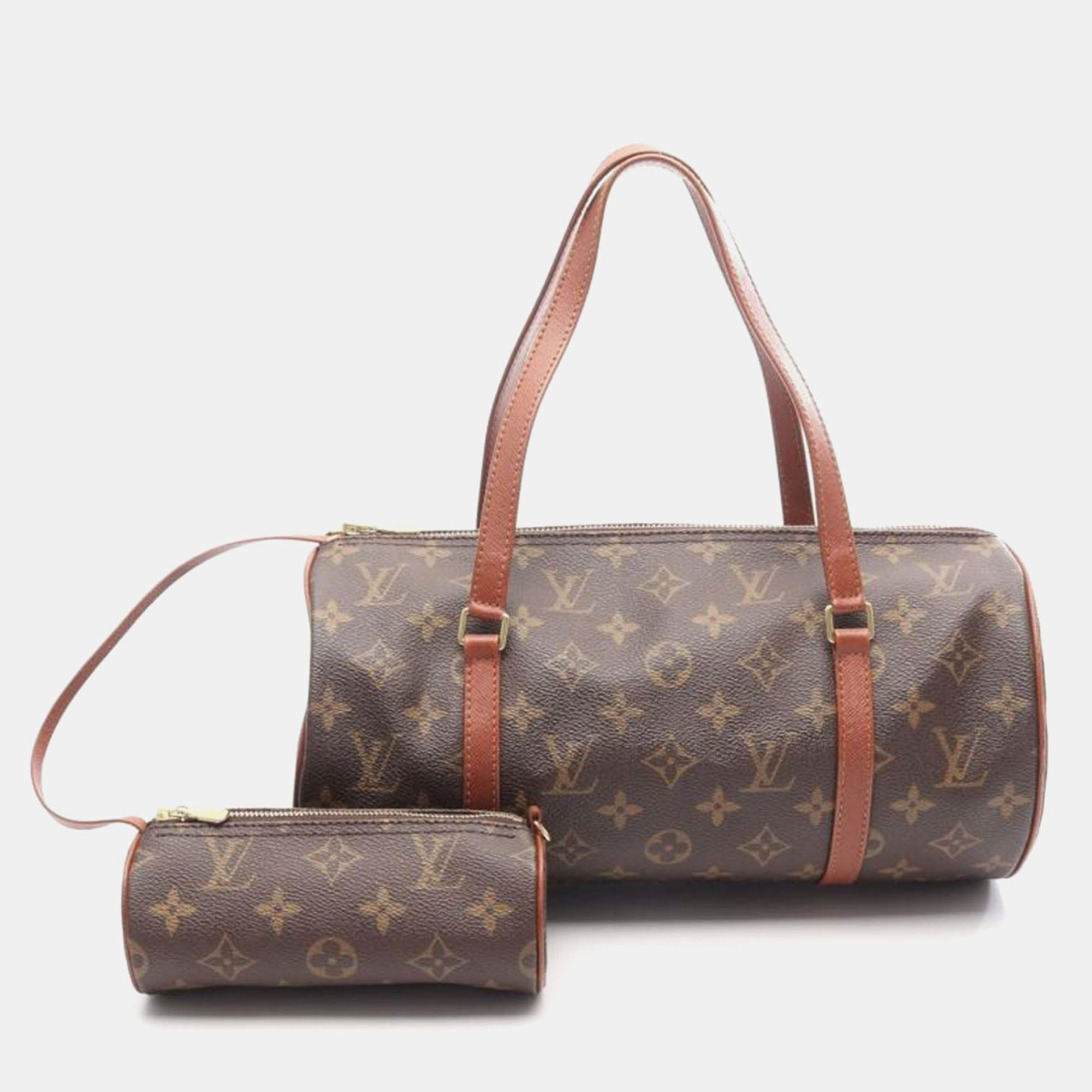 

Louis Vuitton Papillon 30 Brown Monogram Canvas Leather Shoulder Bag