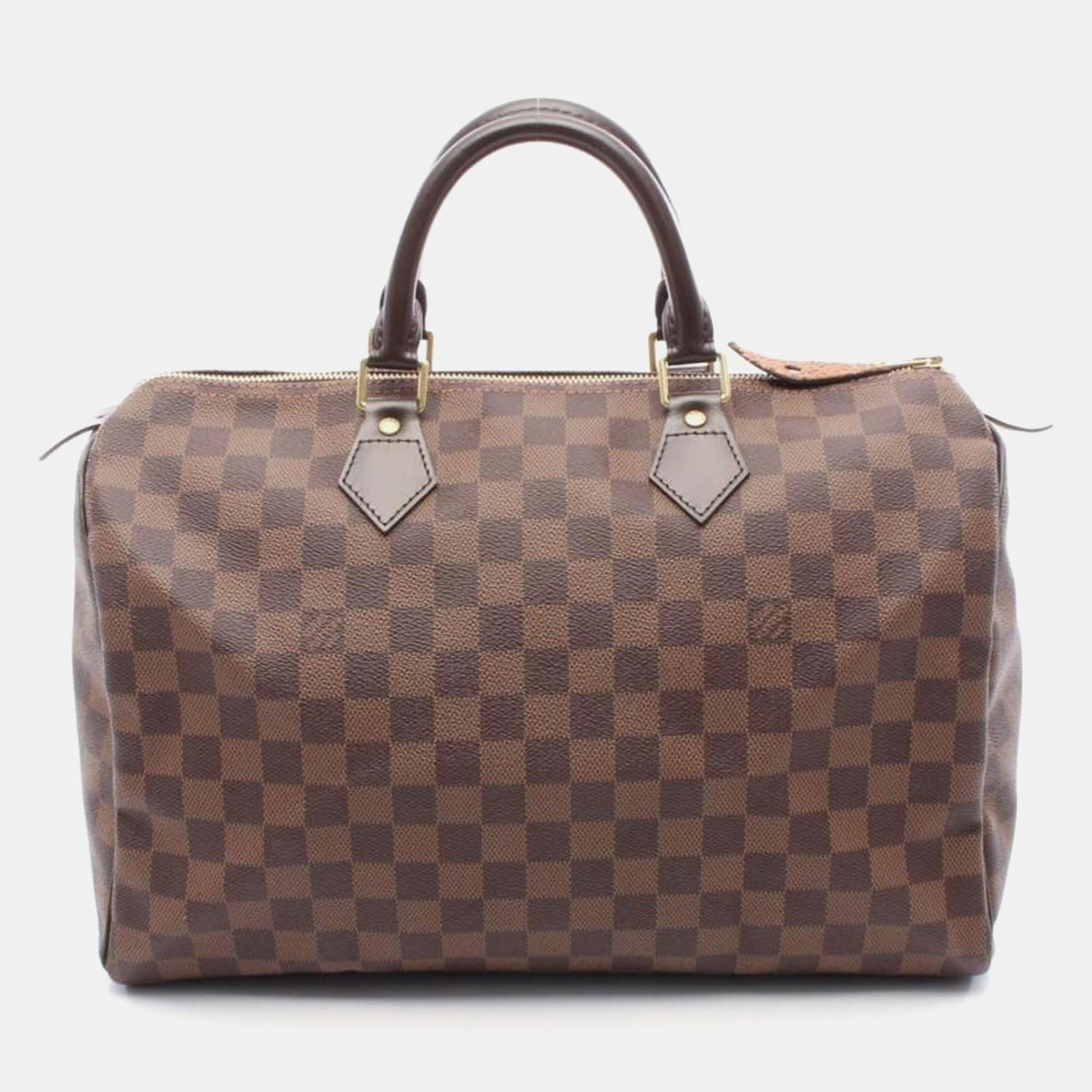 

Louis Vuitton Speedy 35 Brown Damier Ebene Canvas Top Handle Bag