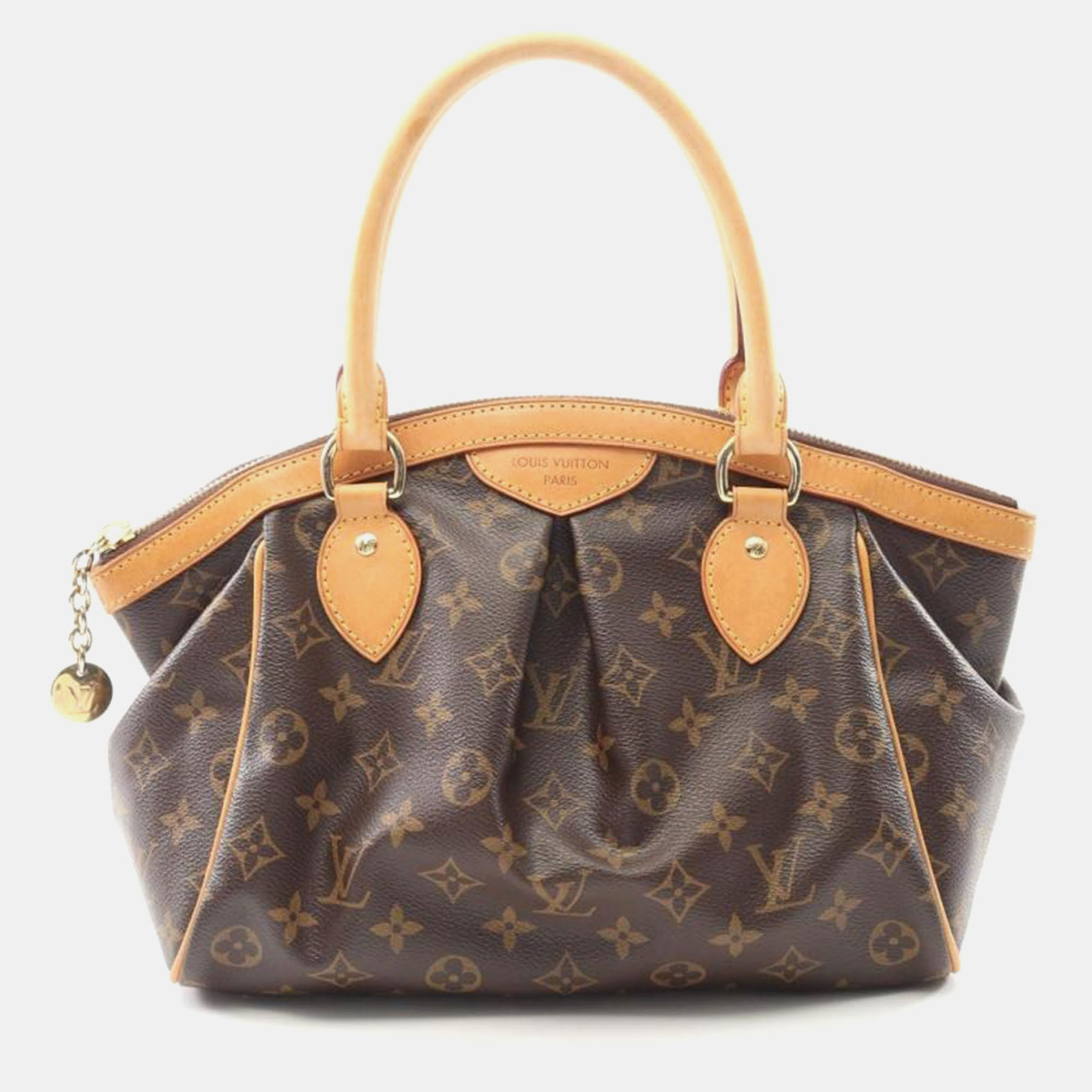 Pre-owned Louis Vuitton Tivoli Pm Brown Monogram Canvas Shoulder Bag