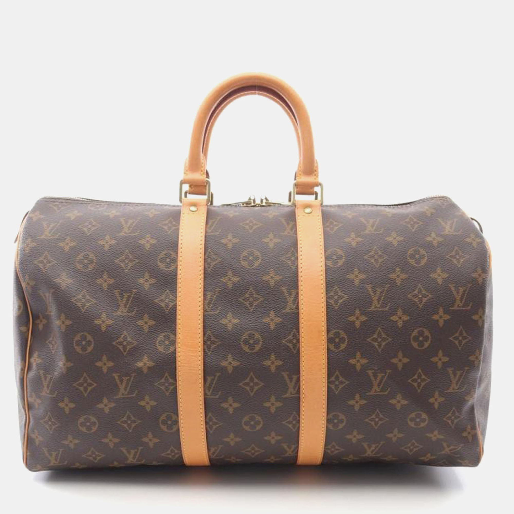Pre-owned Louis Vuitton Keepall45 Monogram In Brown
