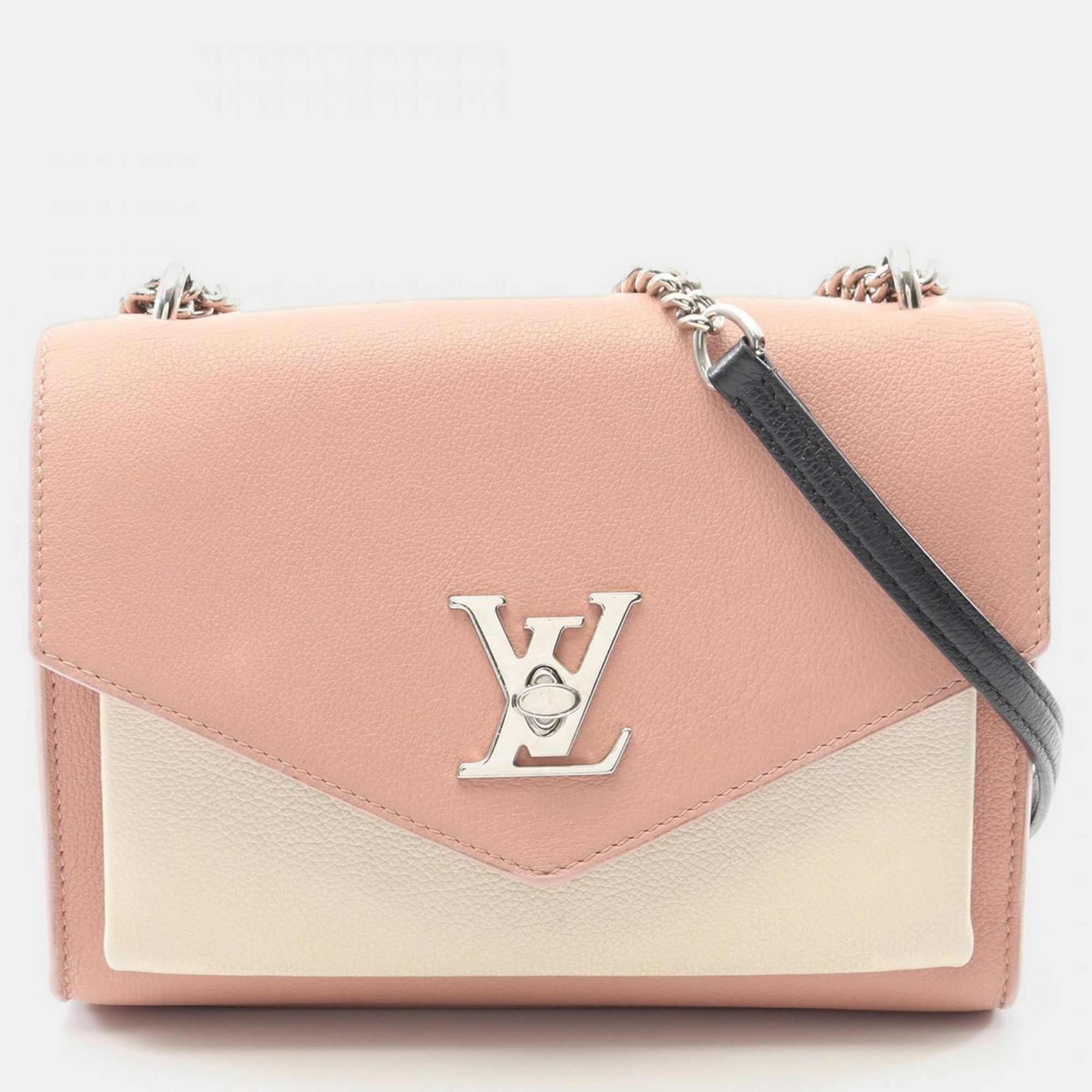 

Louis Vuitton My Lockme BB Pink /Cream Leather Shoulder Bag, Beige