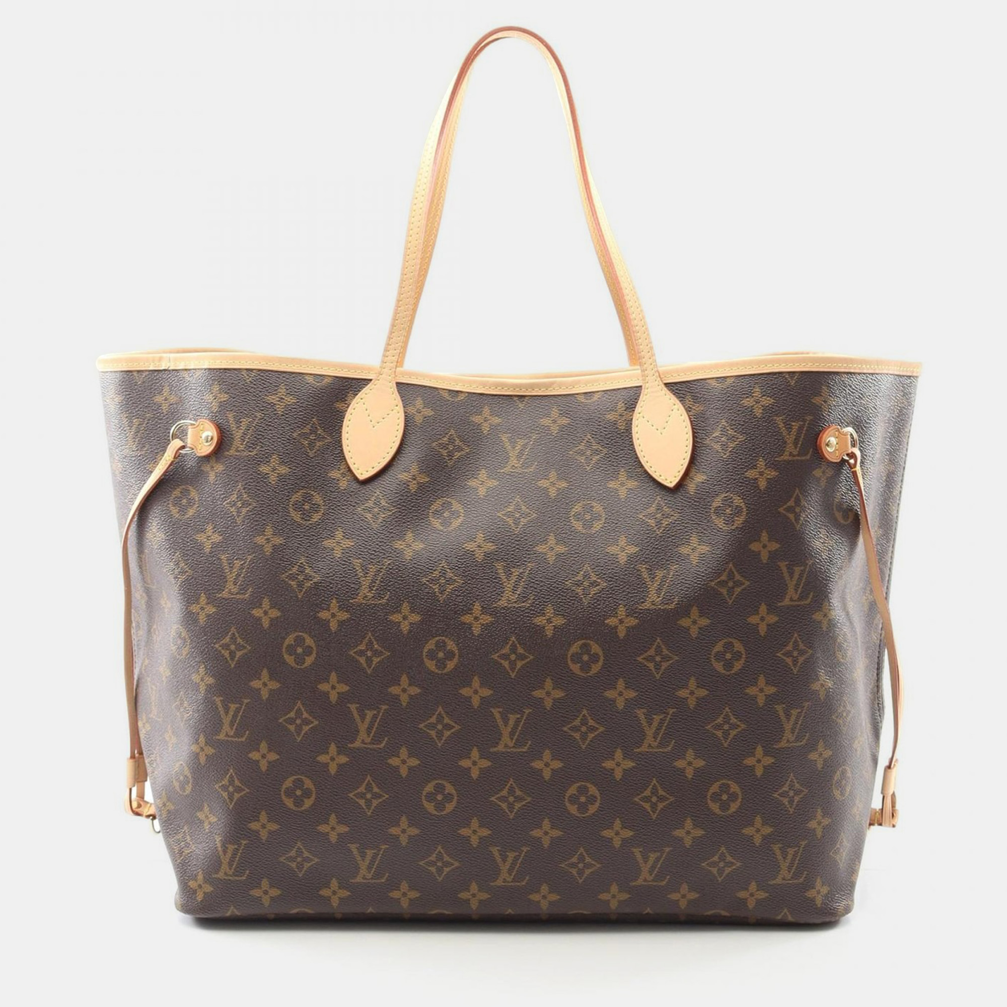 Pre-owned Louis Vuitton Neverfull Gm Shoulder Tote Bag Monogram Canvas Brown