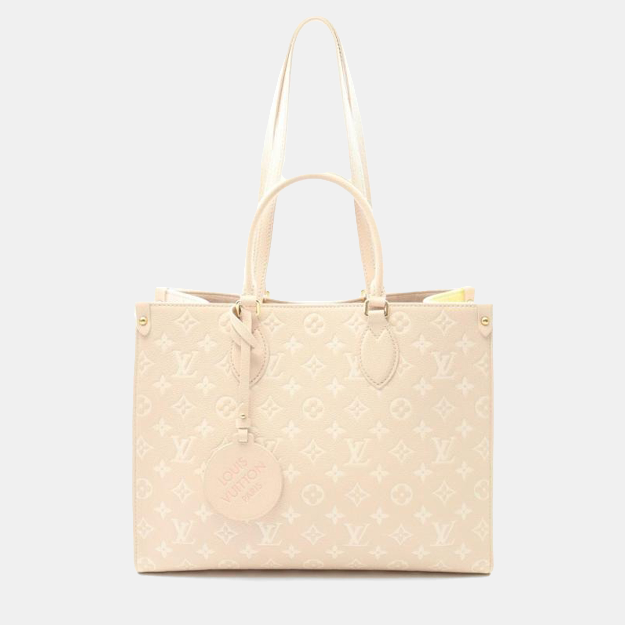 

Louis Vuitton On The Go Mm Monogram Empreinte Rose Beige, Pink
