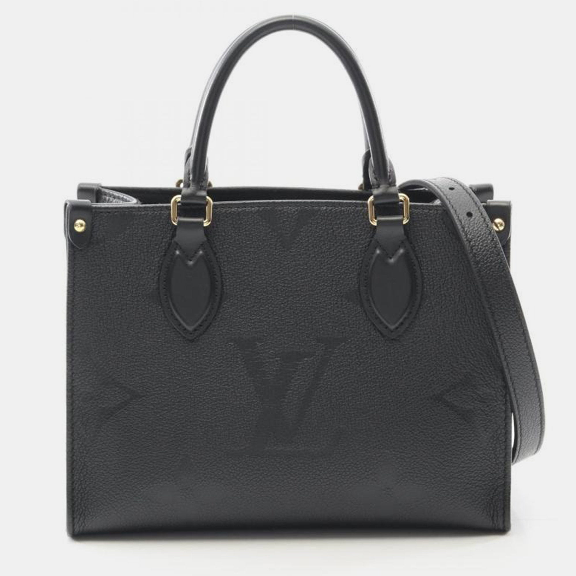 

Louis Vuitton OnTheGo PM Black Monogram Empreinte Leather Tote Bag
