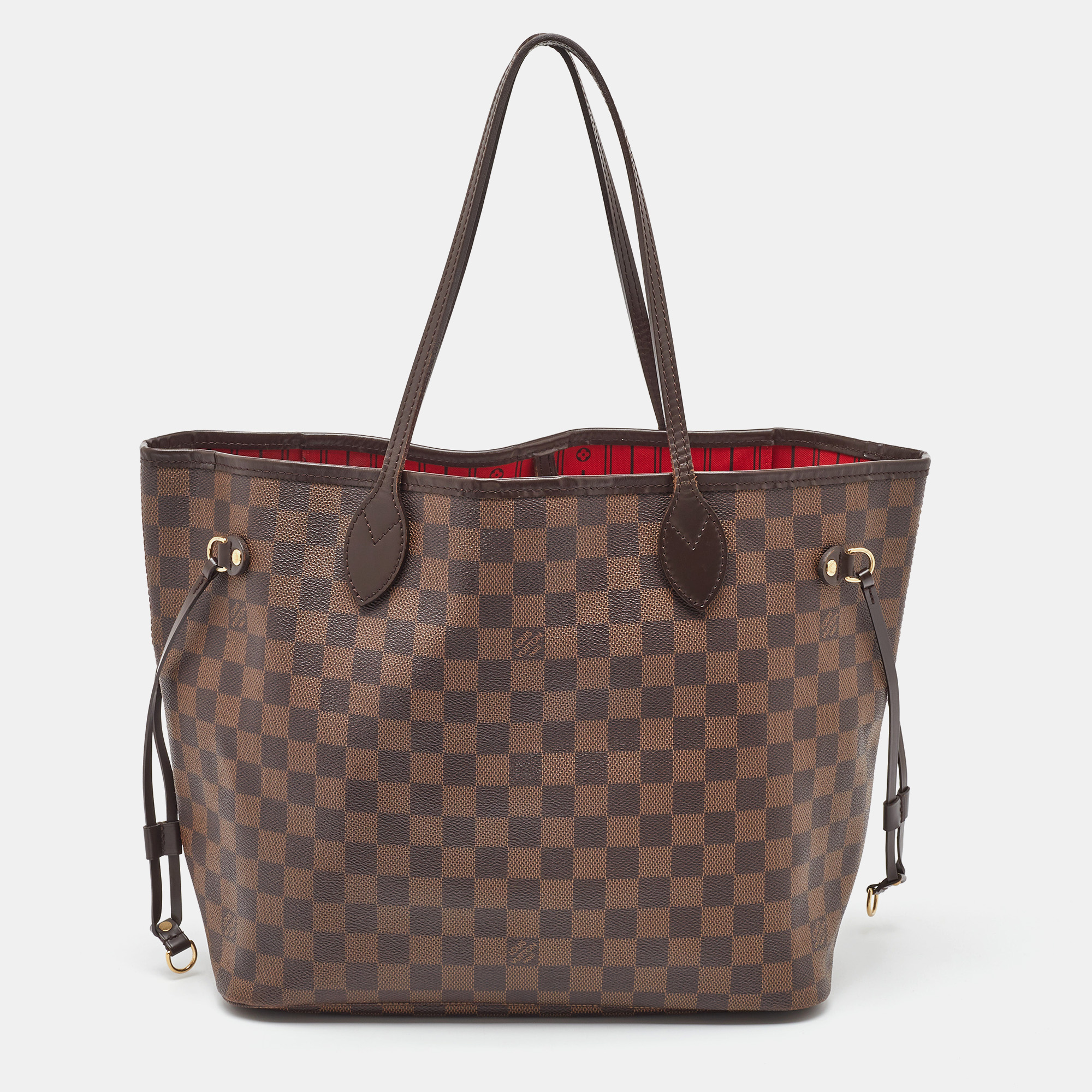 

Louis Vuitton Damier Ebene Canvas Neverfull MM Bag, Brown